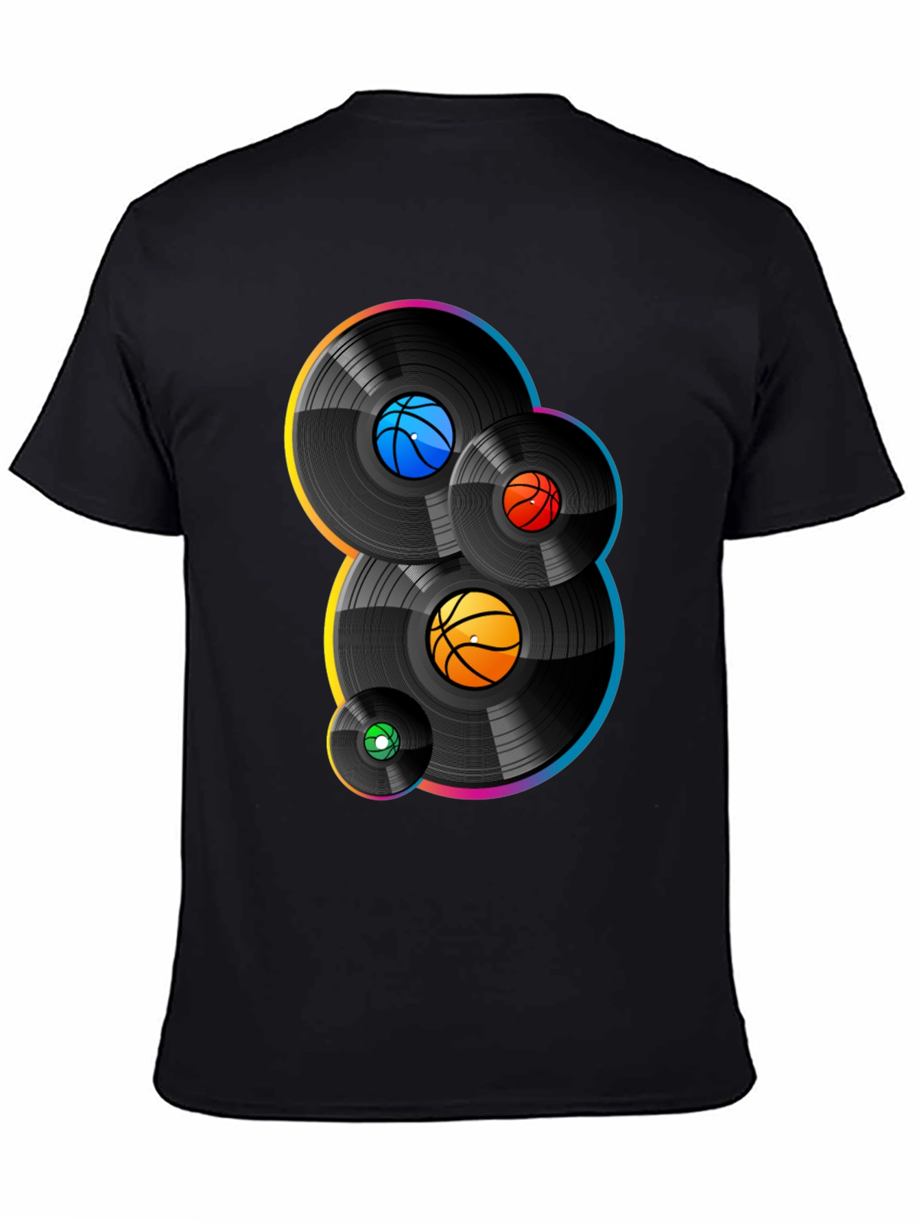 Basketball Vinyl Record Graphic Tee