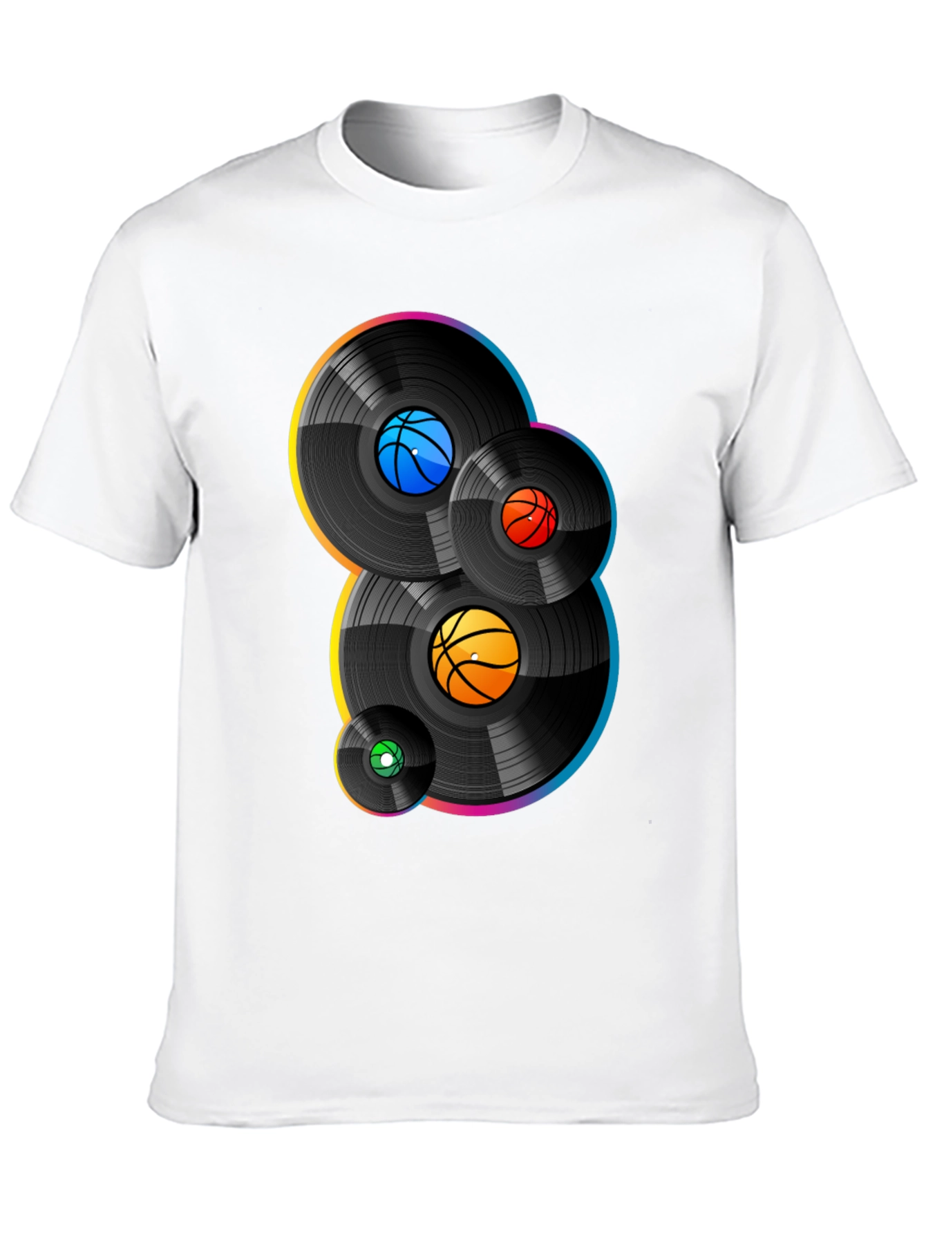 Basketball Vinyl Record Graphic Tee