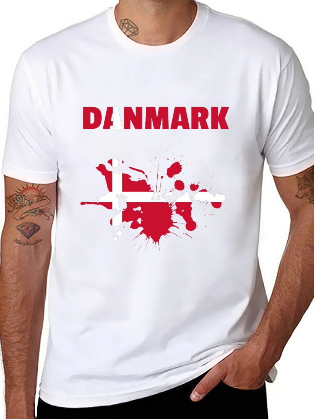 Danmark Flag Graphic Tee