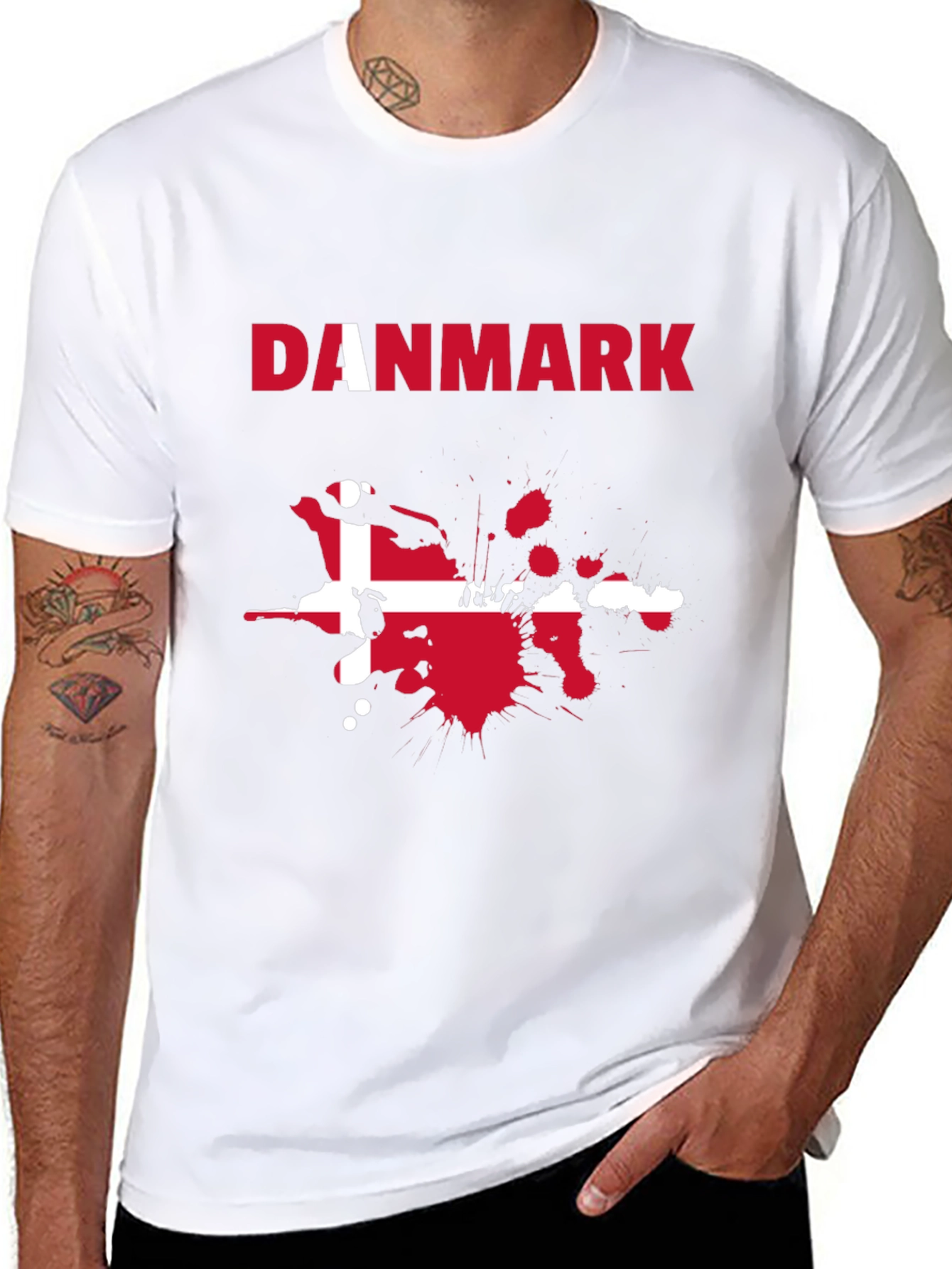 Danmark Flag Graphic Tee