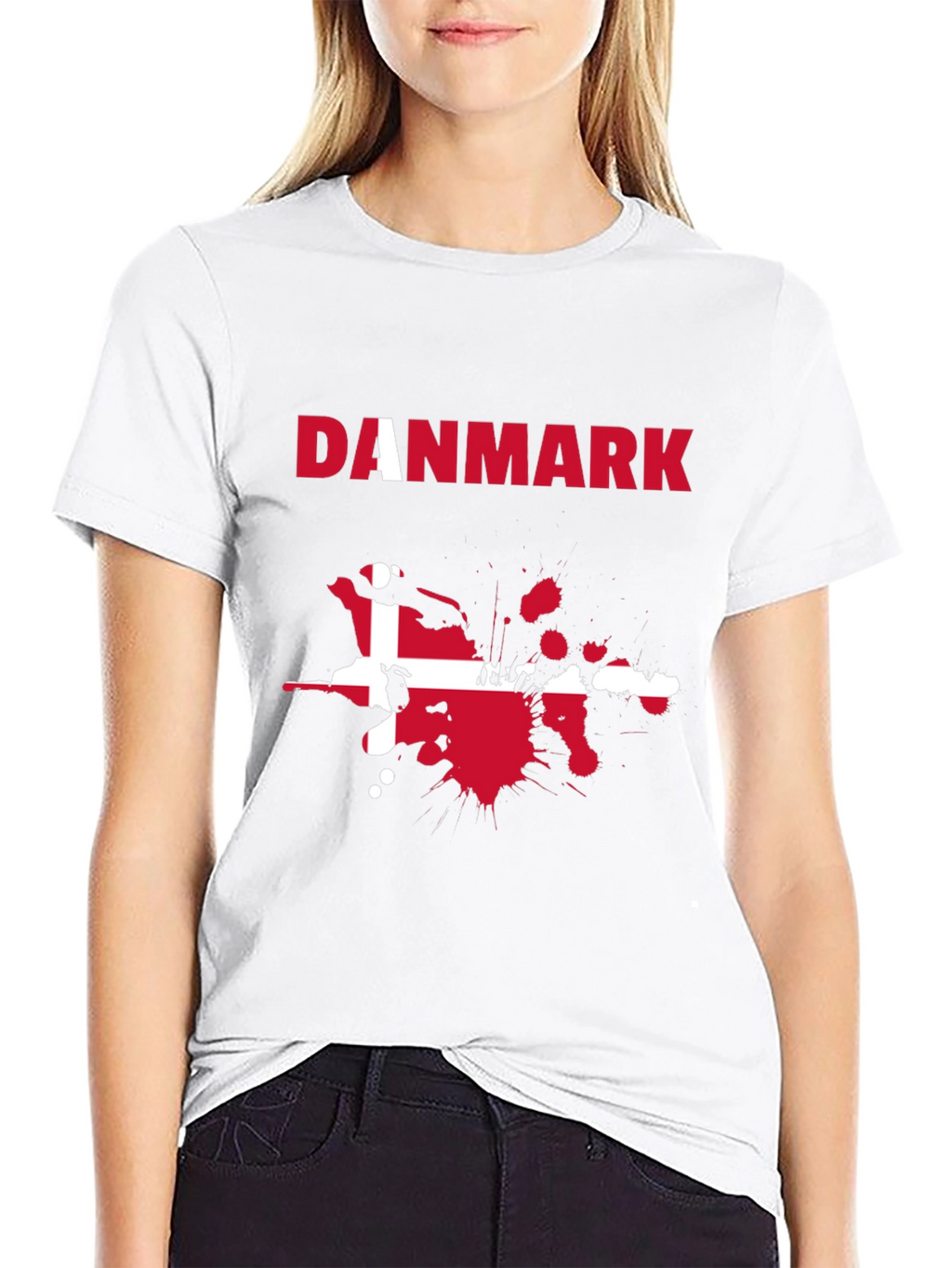 Danmark Flag Graphic Tee