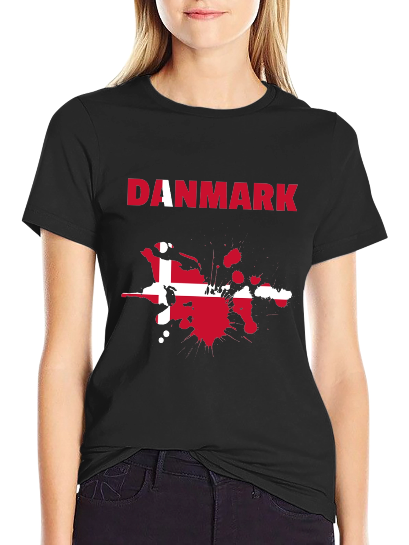 Danmark Flag Graphic Tee