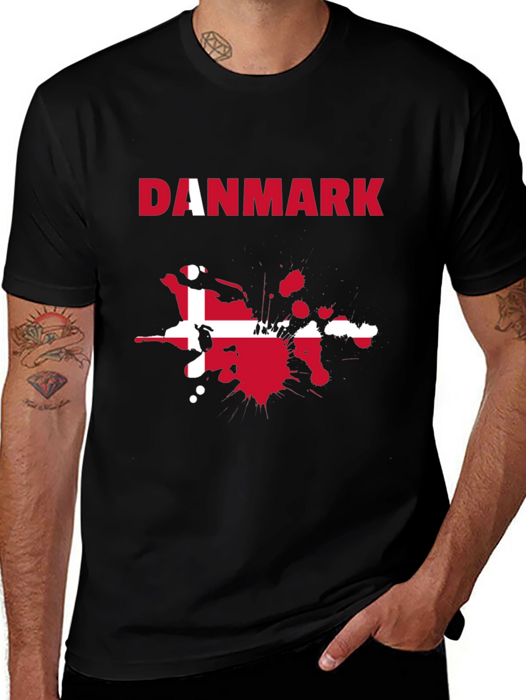 Danmark Flag Graphic Tee