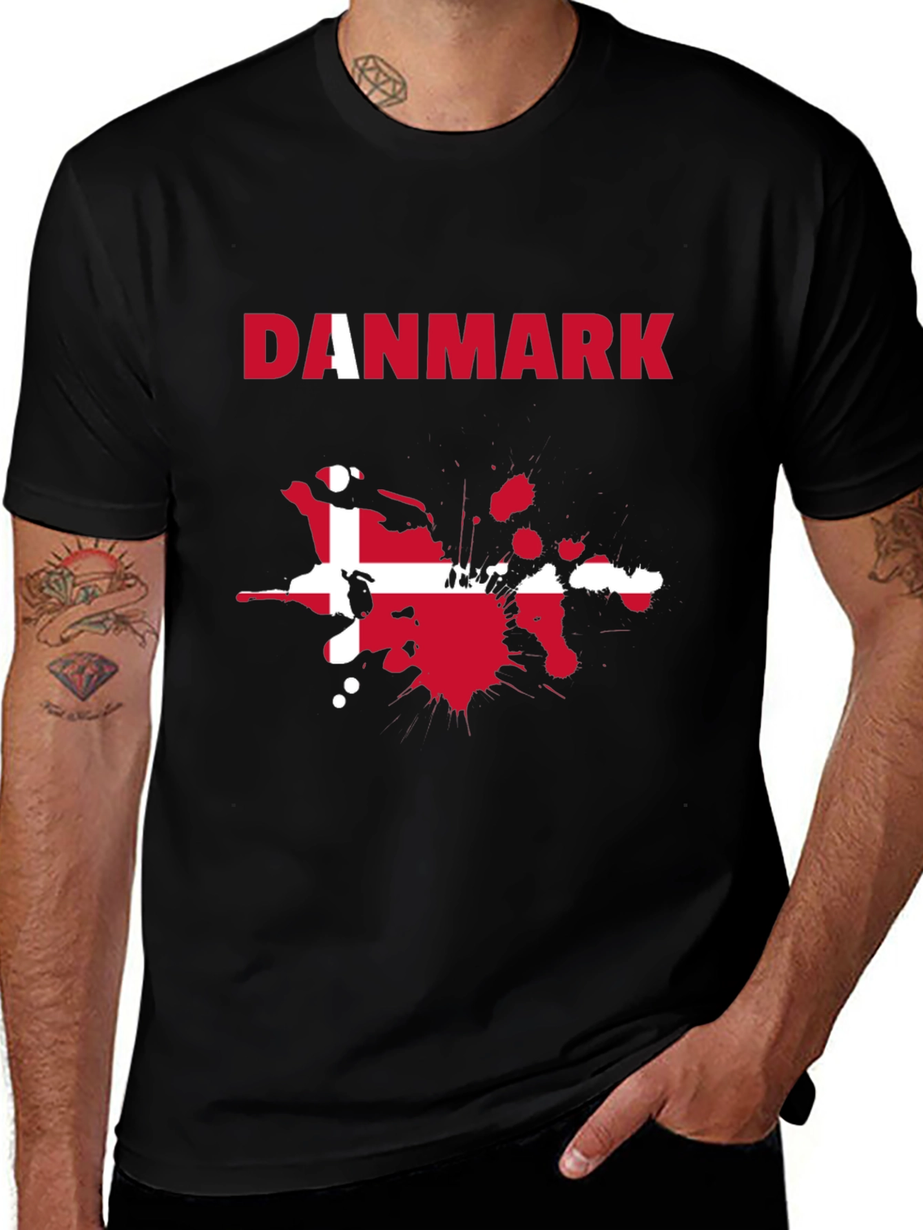 Danmark Flag Graphic Tee