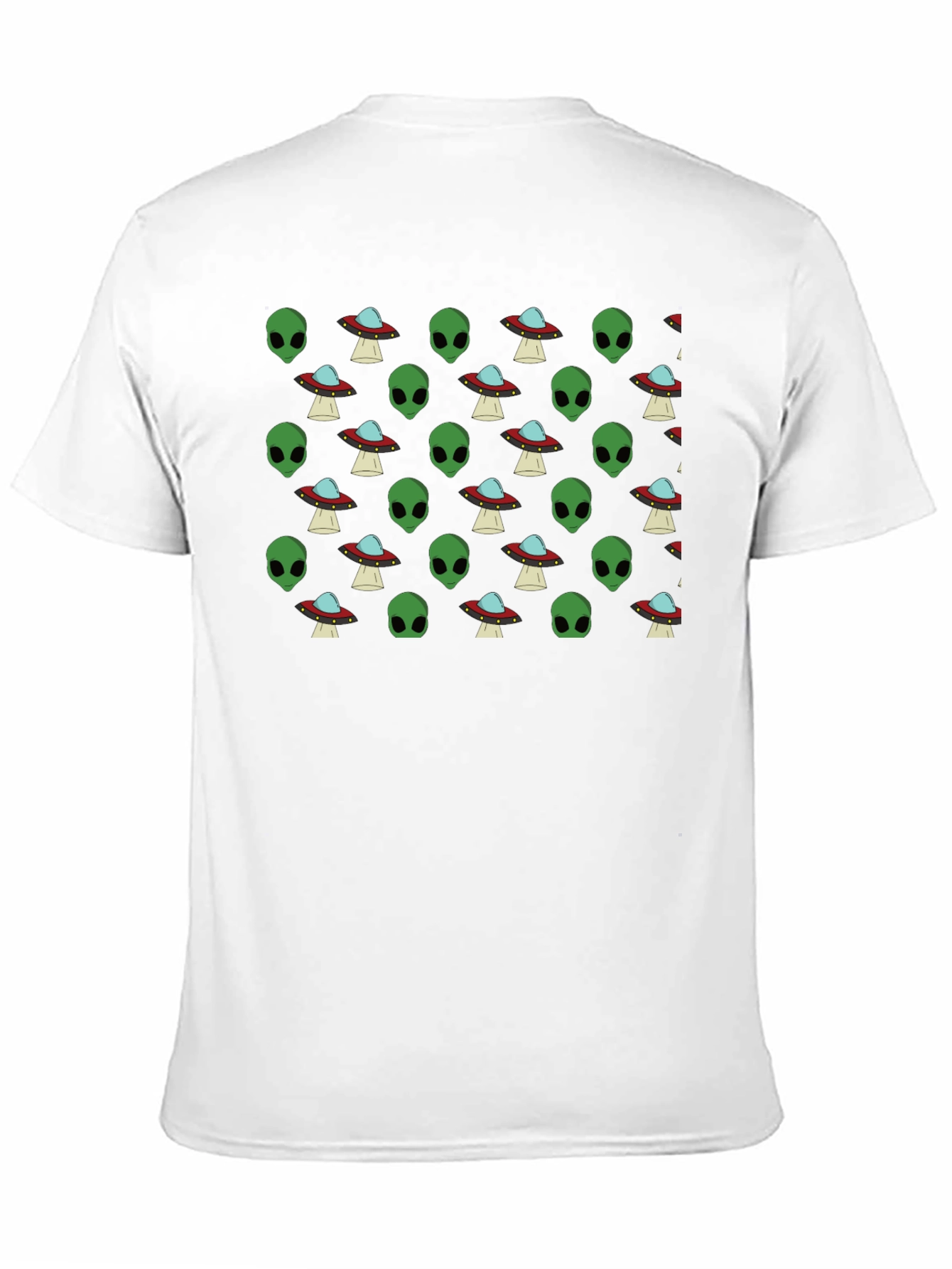 Alien & UFO Pattern T-Shirt - Out of this World Style!
