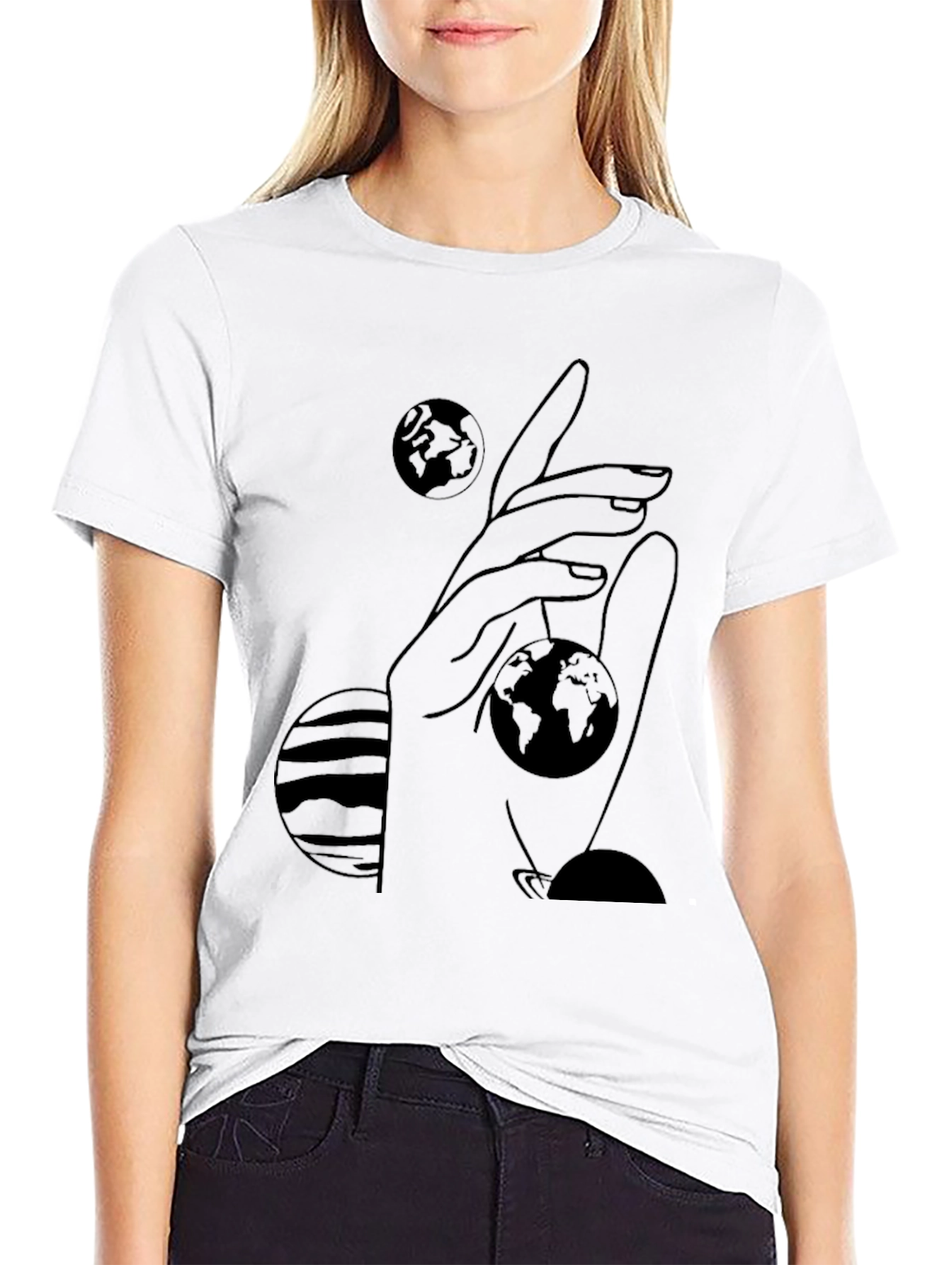 Celestial Hand Graphic Tee - Unisex