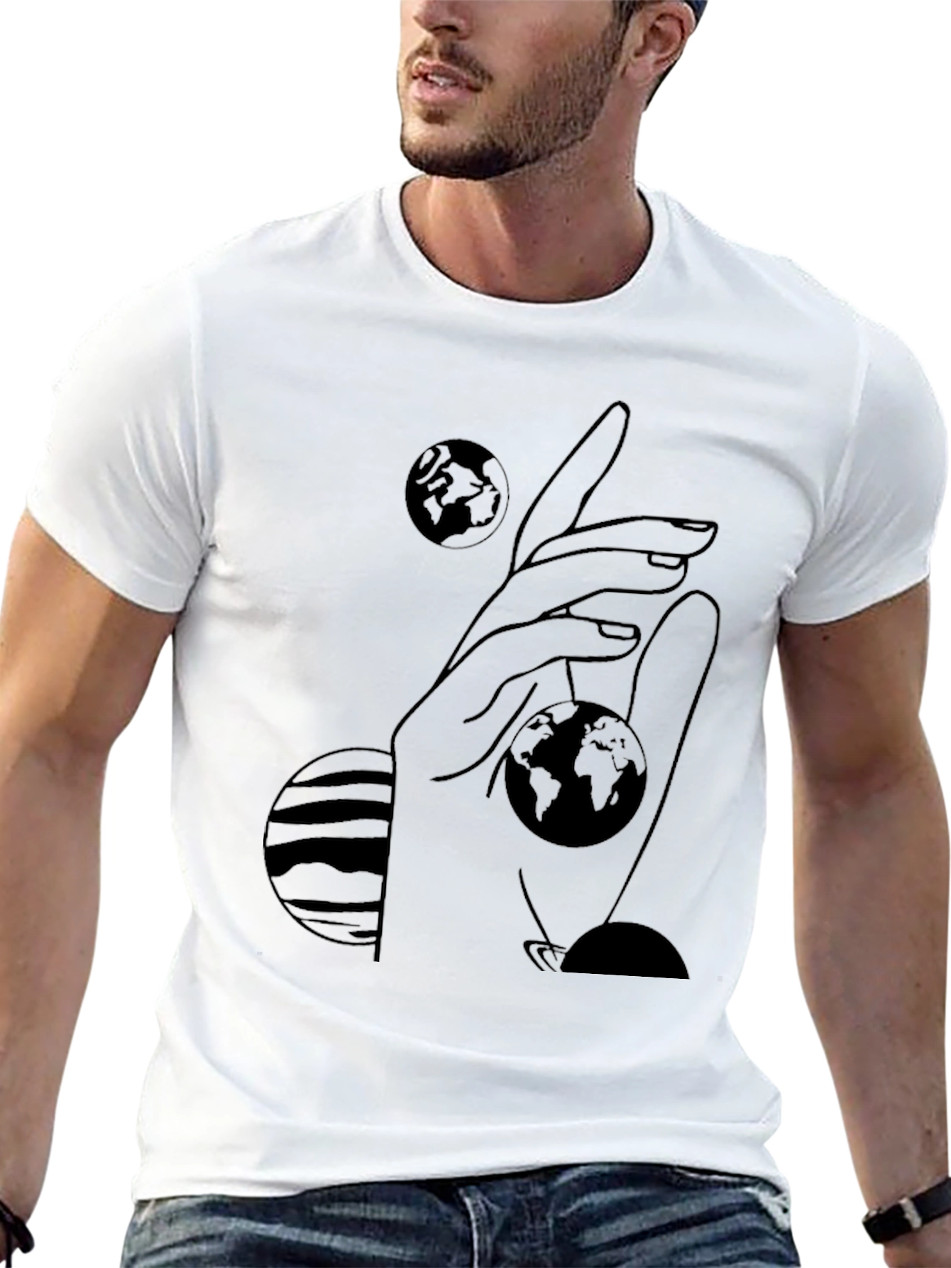 Celestial Hand Graphic Tee - Unisex