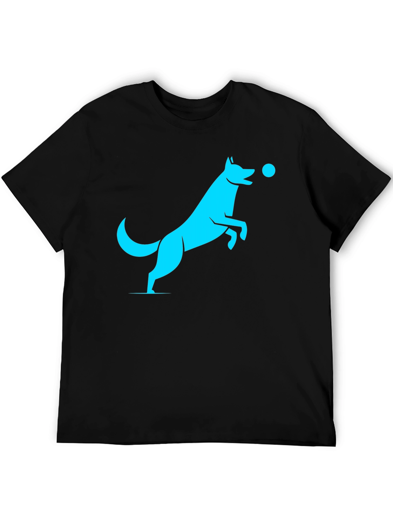 Cool Dog Graphic T-Shirt - Black