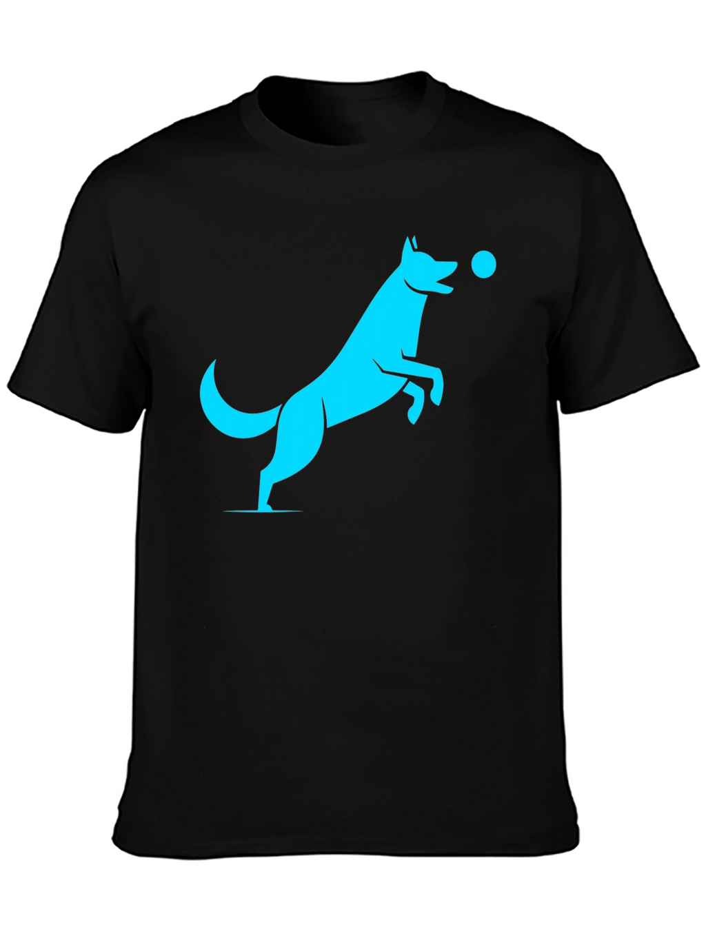 Cool Dog Graphic T-Shirt - Black