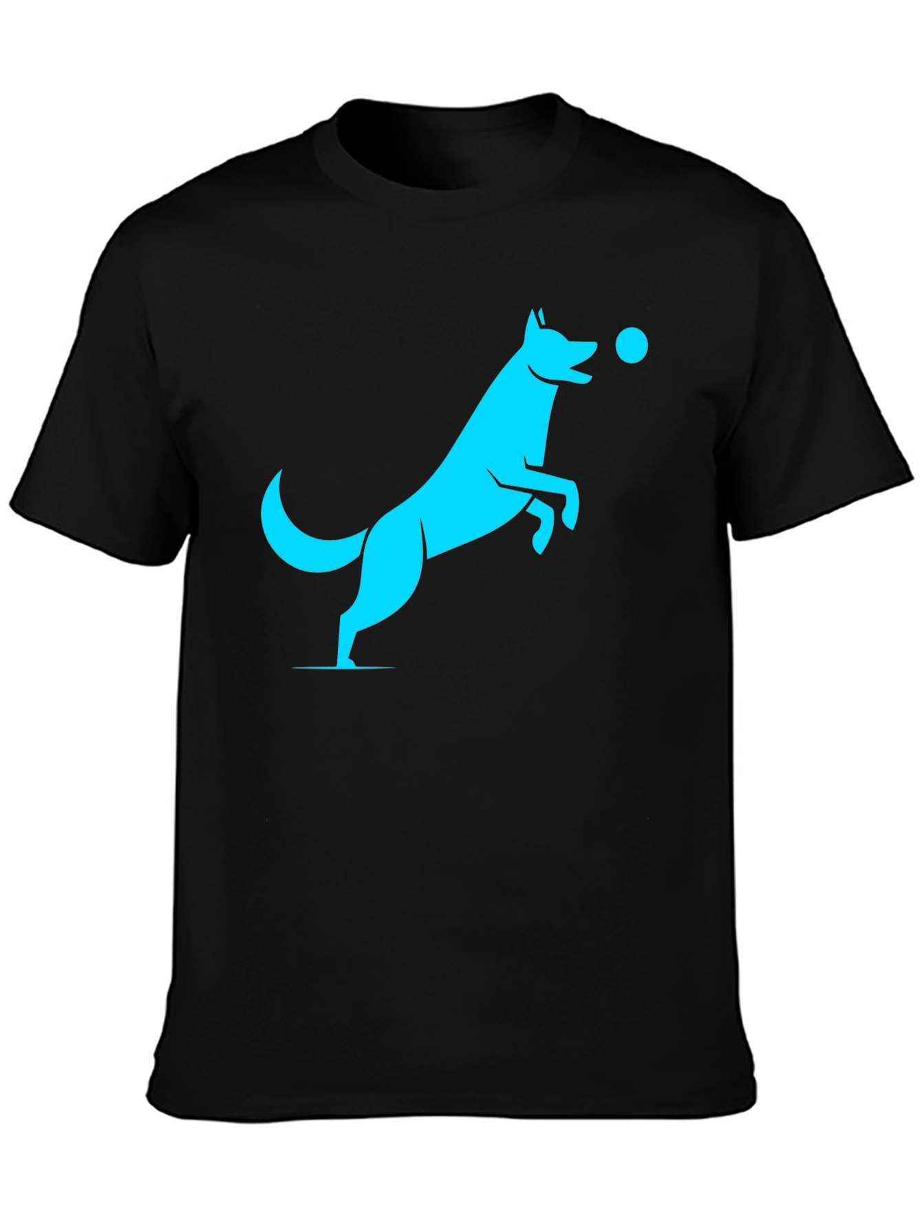 Cool Dog Graphic T-Shirt - Black