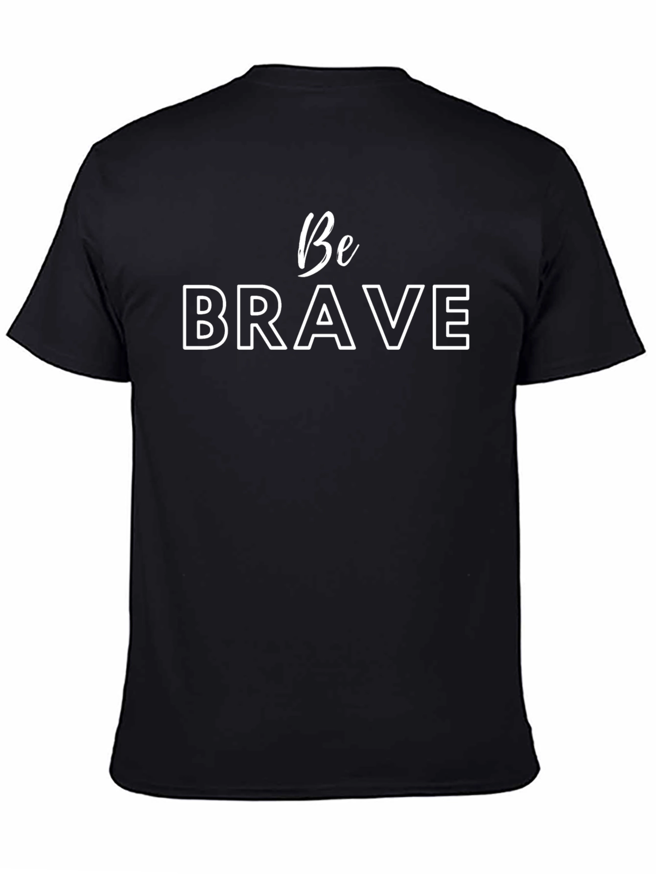 Be Brave Graphic Tee - Mens Black T-Shirt