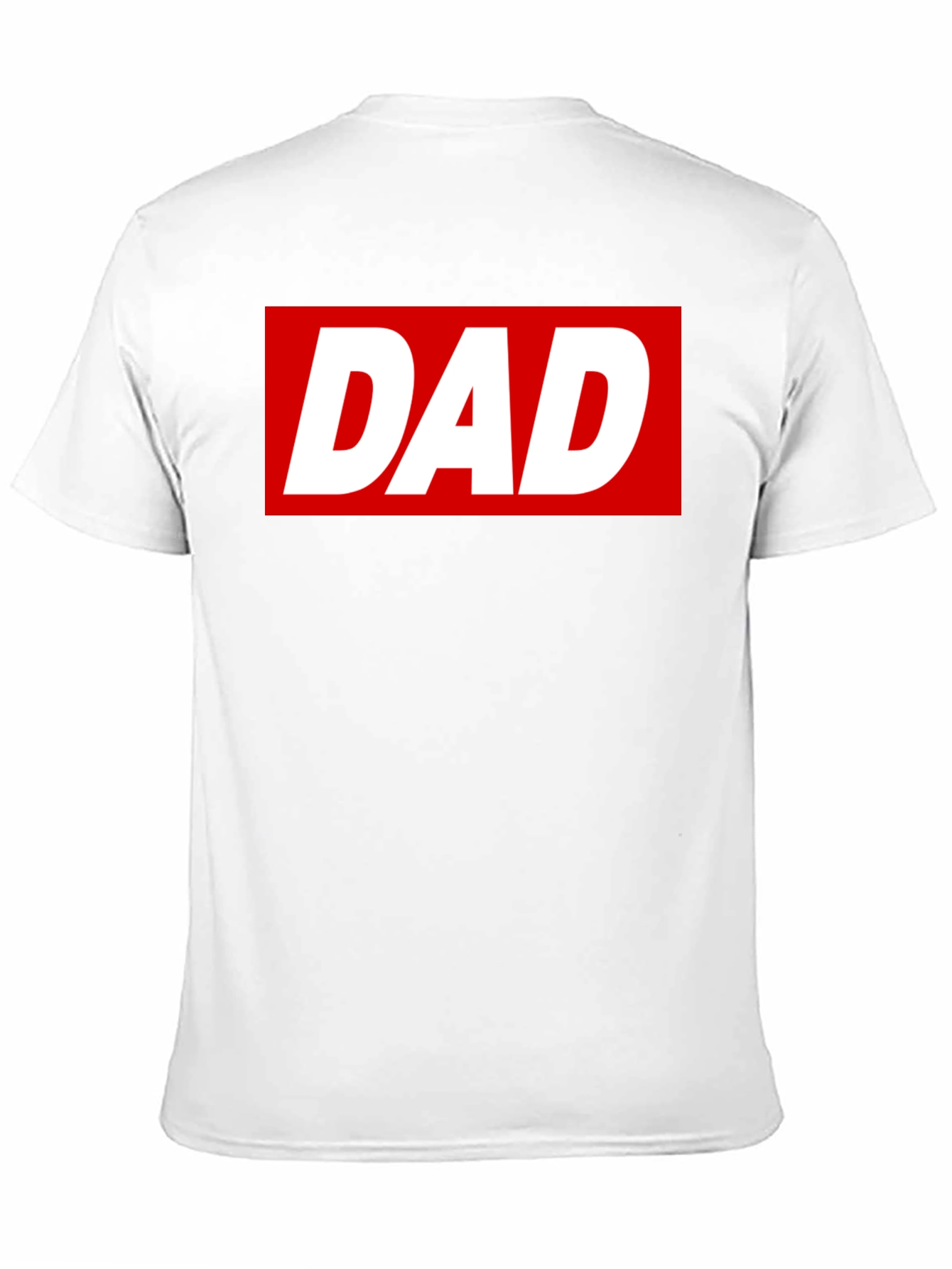 Dad T-Shirt - Bold Red Box Logo - Soft Cotton