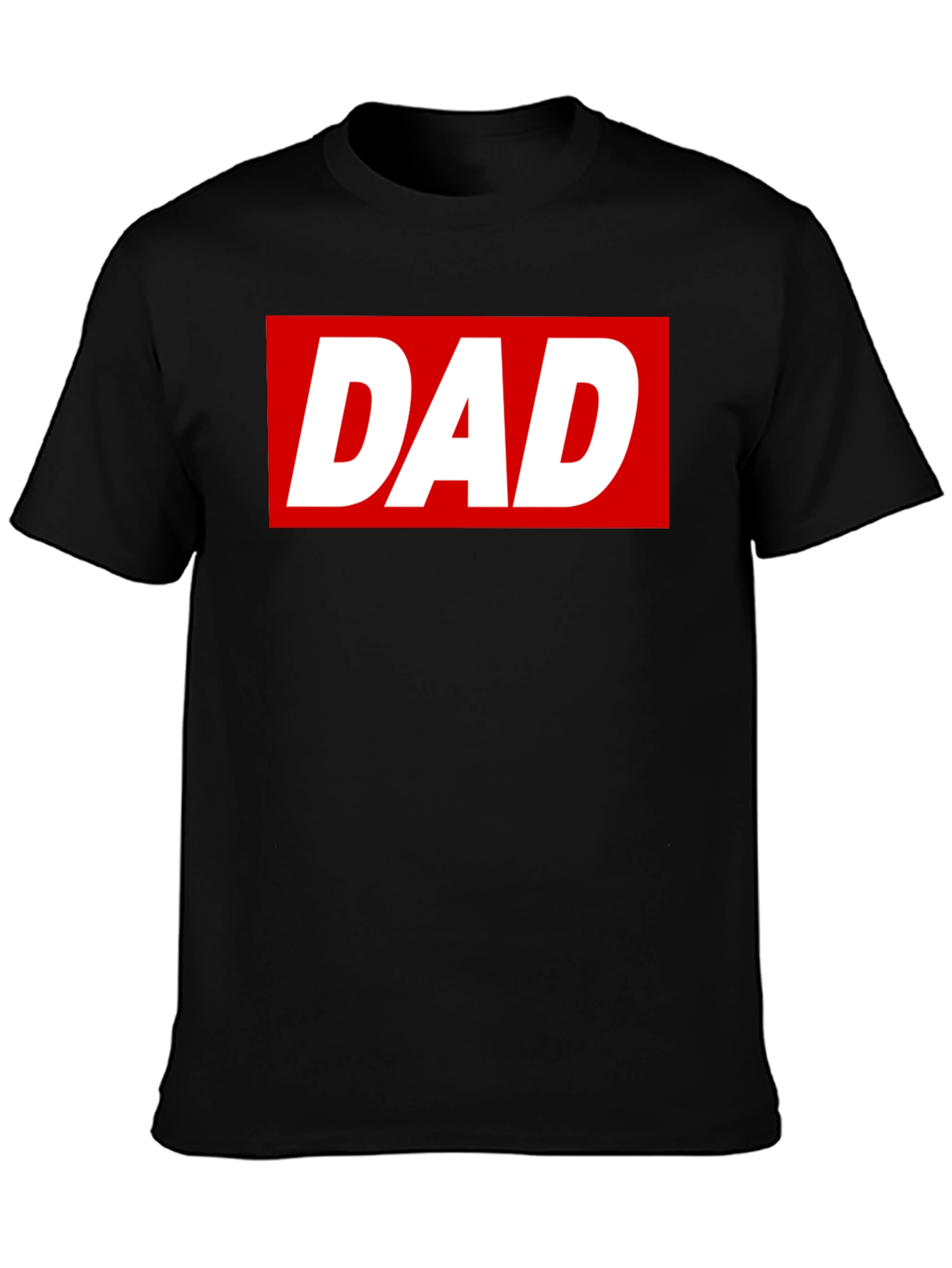 Dad T-Shirt - Bold Red Box Logo - Soft Cotton