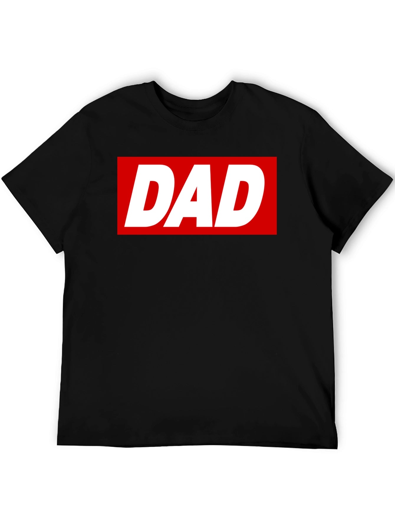 Dad T-Shirt - Bold Red Box Logo - Soft Cotton