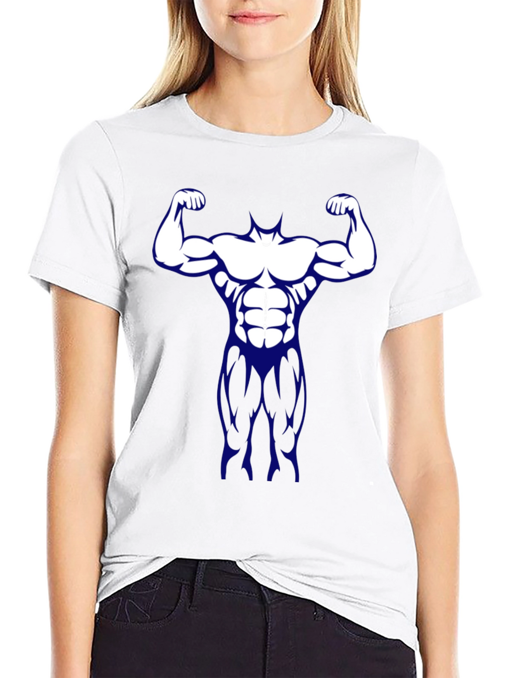 Muscle Man Graphic Tee - Black