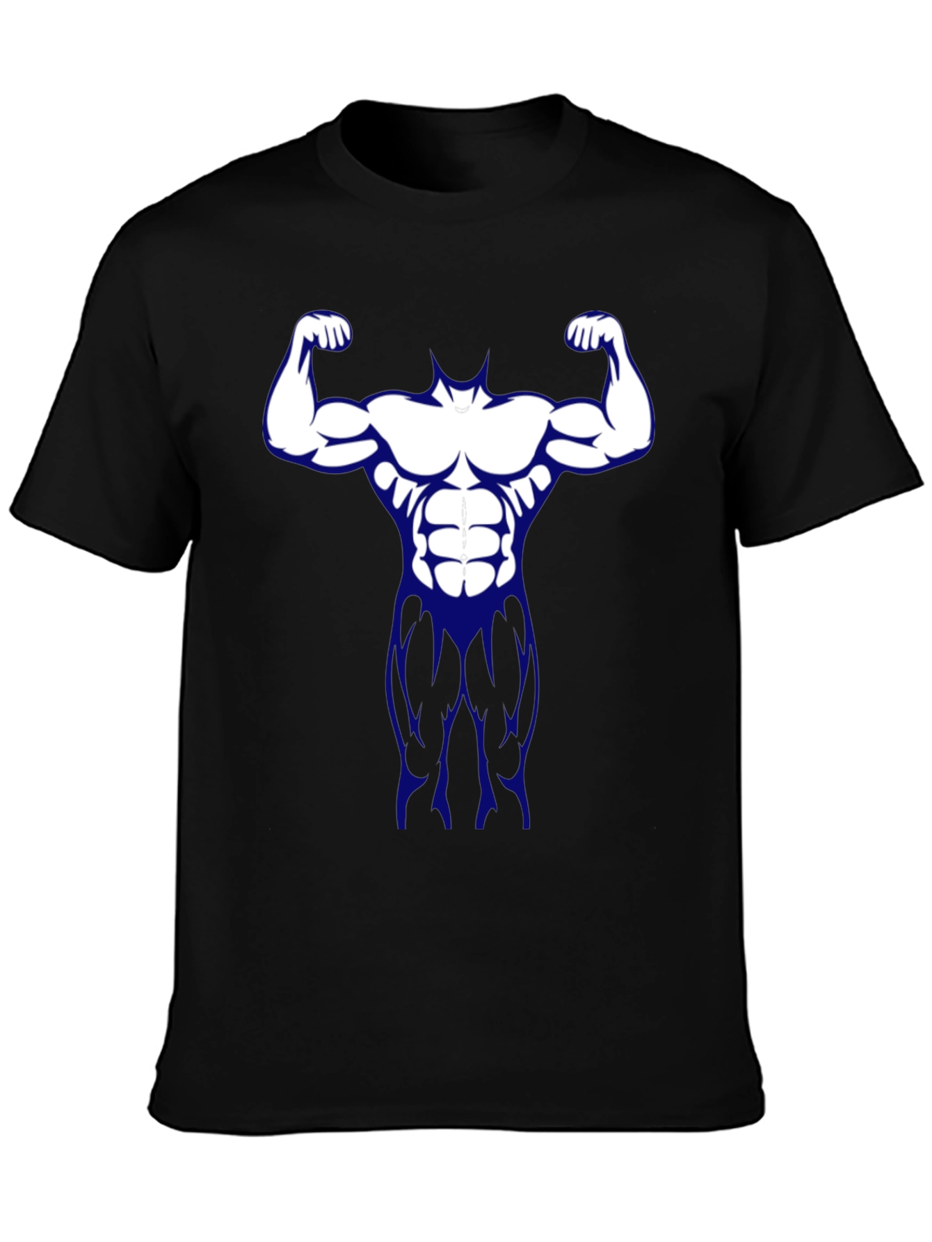 Muscle Man Graphic Tee - Black