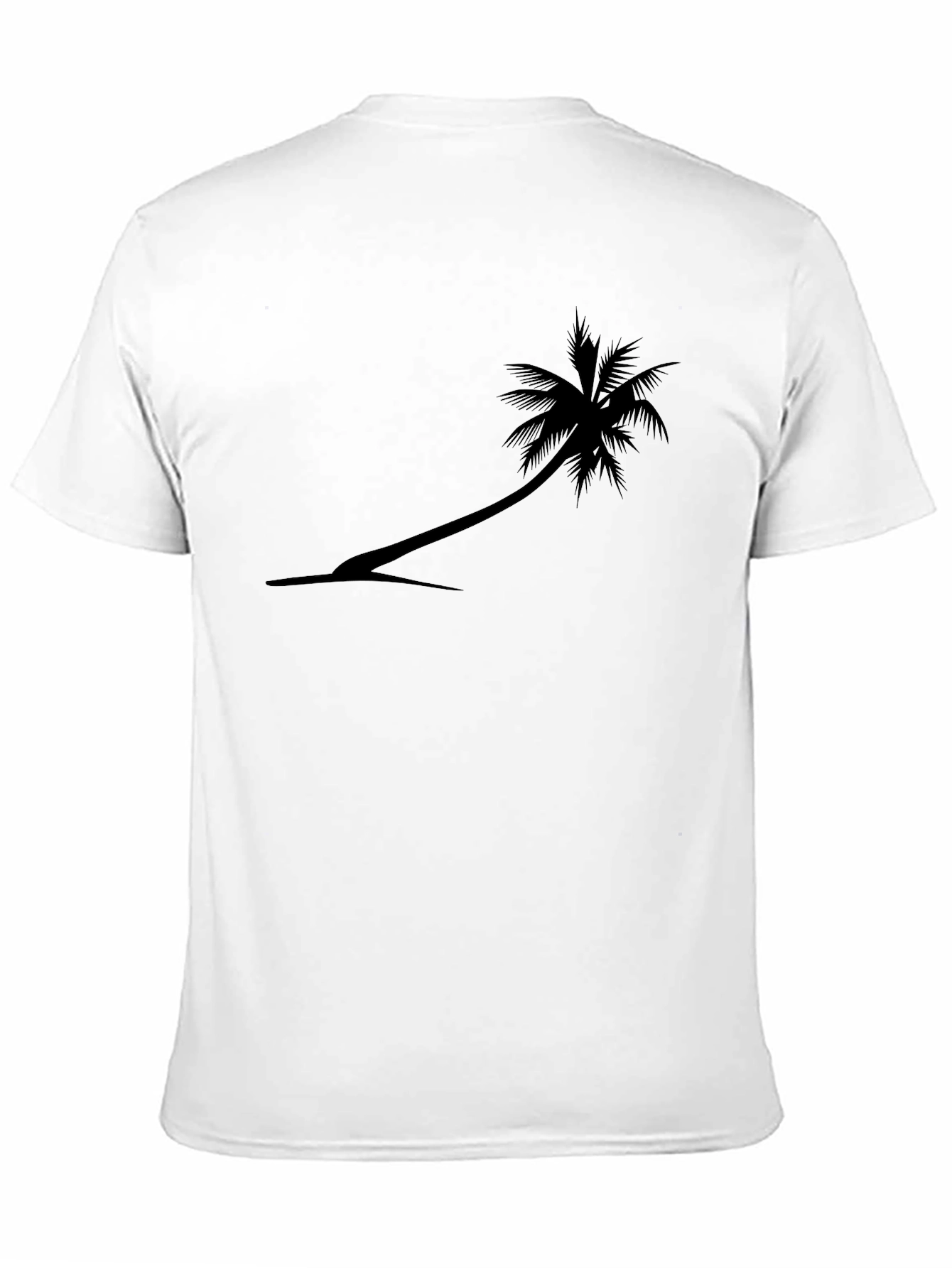 Black Palm Tree Graphic Tee - Tropical Style