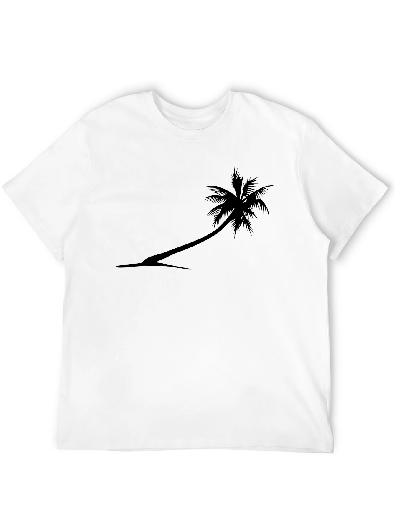 Black Palm Tree Graphic Tee - Tropical Style