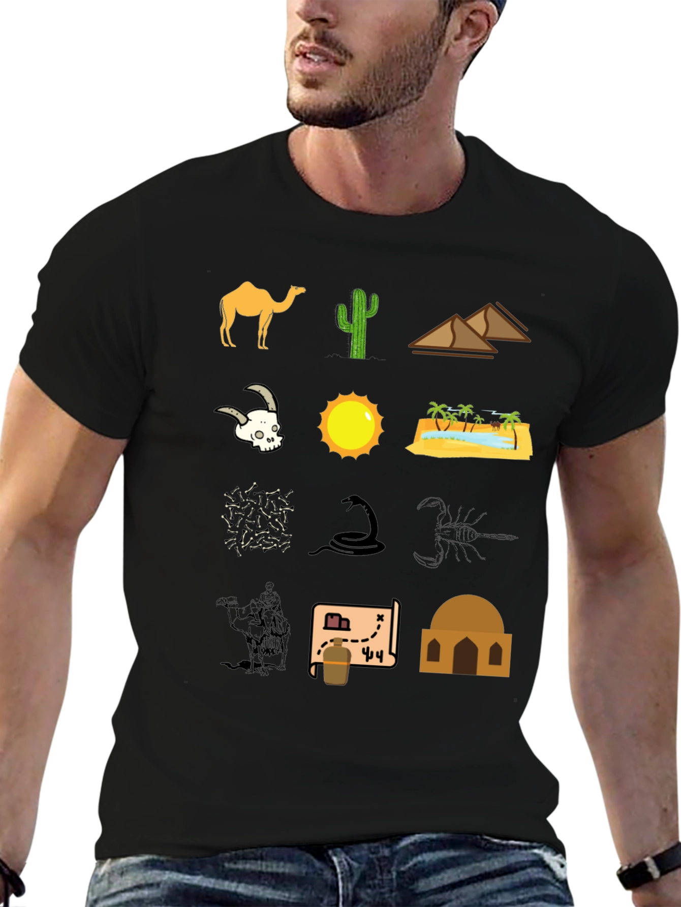 Desert Icon T-Shirt - Black Graphic Tee