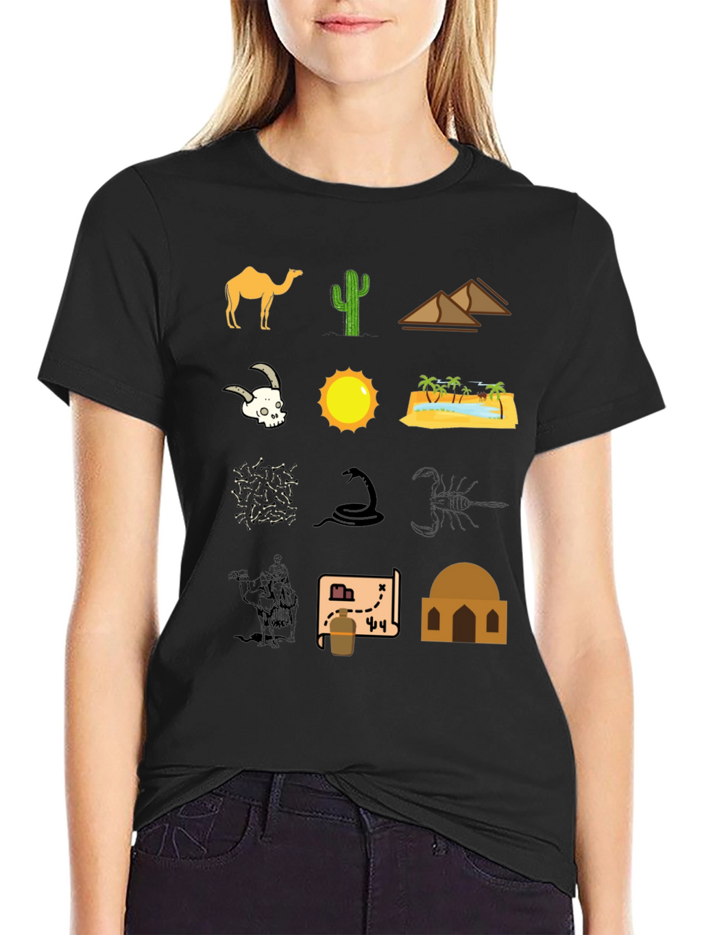Desert Icon T-Shirt - Black Graphic Tee