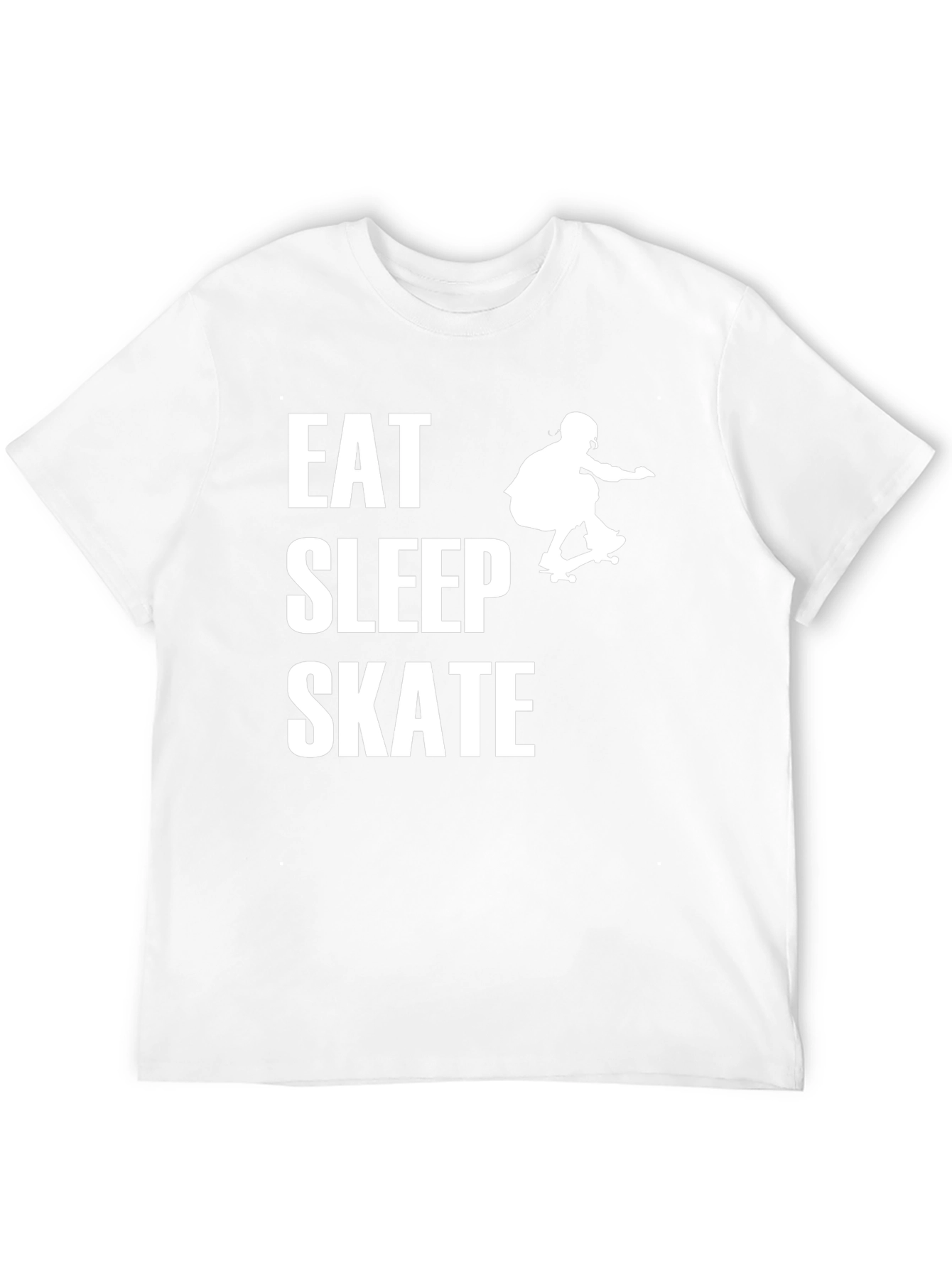 Eat Sleep Skate Black Graphic Tee Shirt