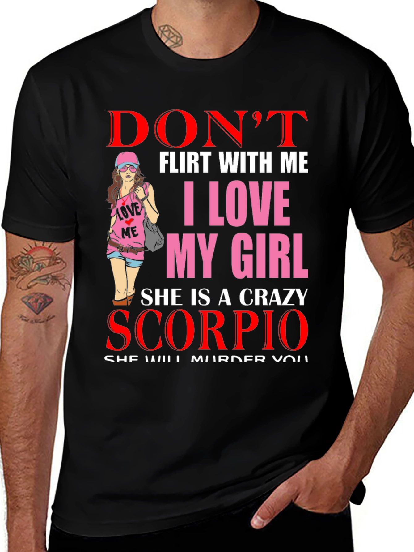 Dont Flirt With Me Scorpio Girl T-Shirt