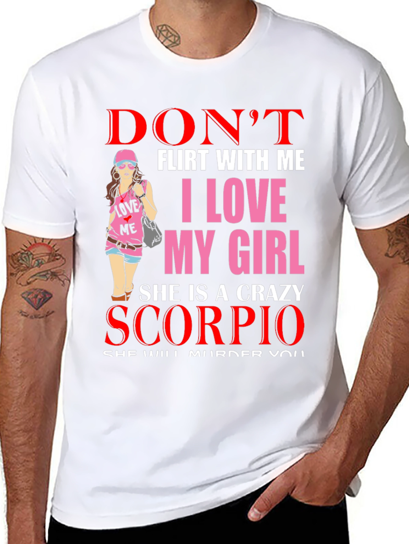 Dont Flirt With Me Scorpio Girl T-Shirt