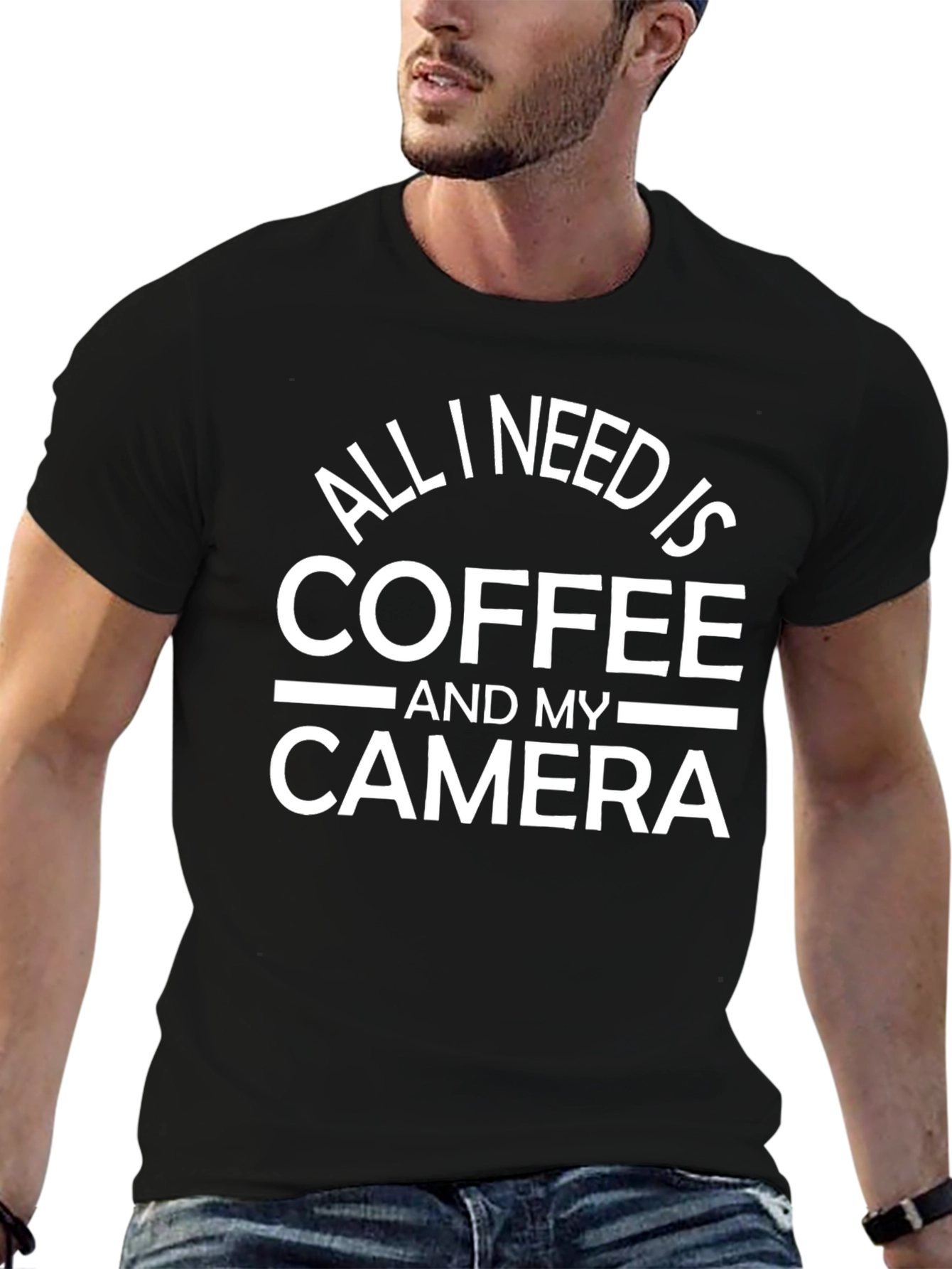 Coffee & Camera T-Shirt - Photographer Gift Tee