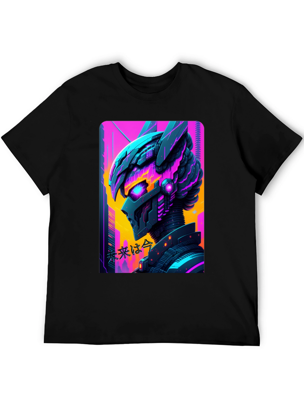 Cyberpunk Robot T-Shirt - Futuristic Graphic Tee