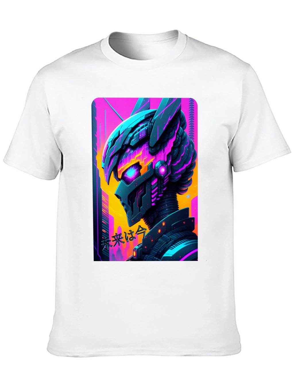 Cyberpunk Robot T-Shirt - Futuristic Graphic Tee