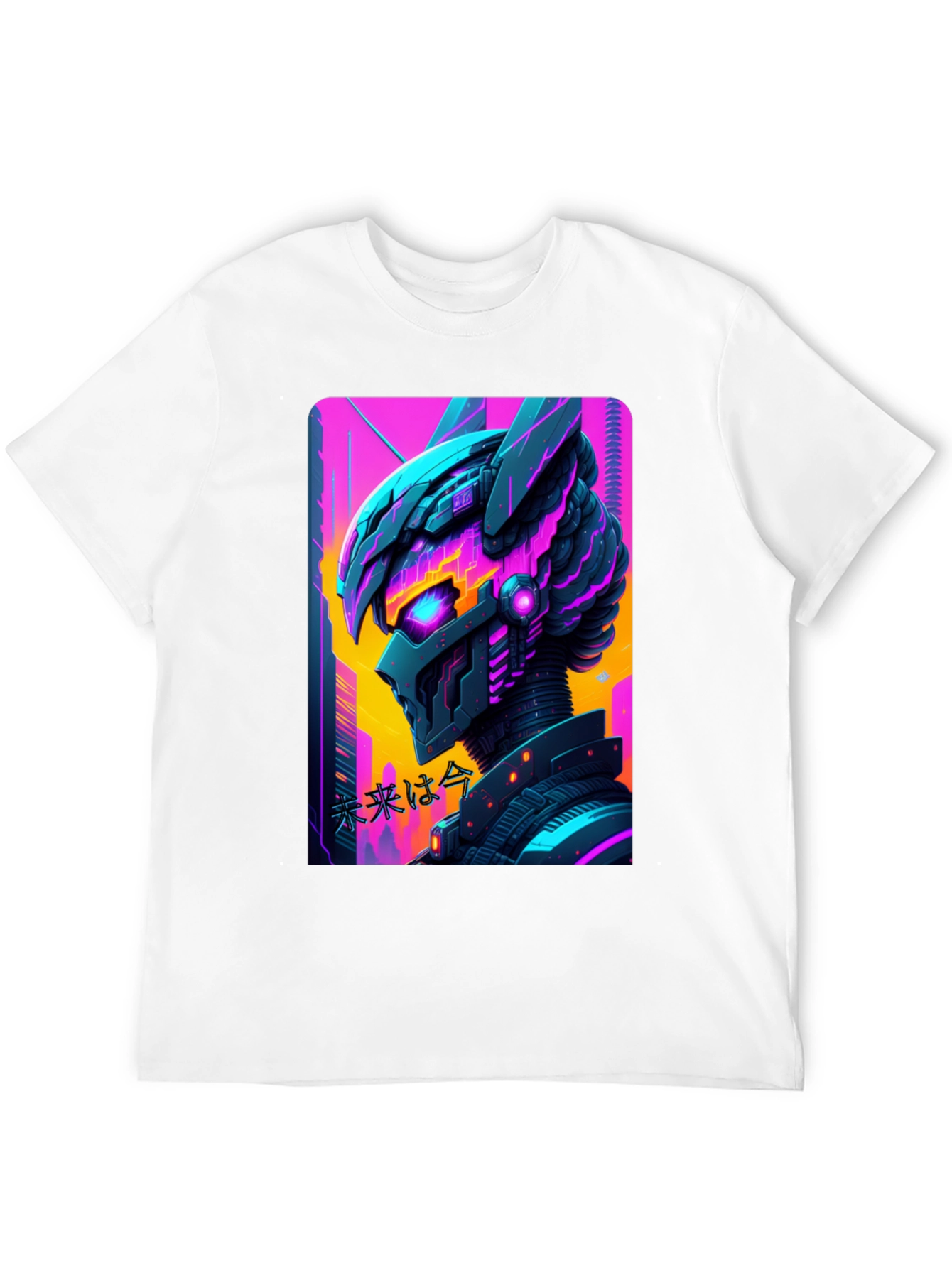 Cyberpunk Robot T-Shirt - Futuristic Graphic Tee