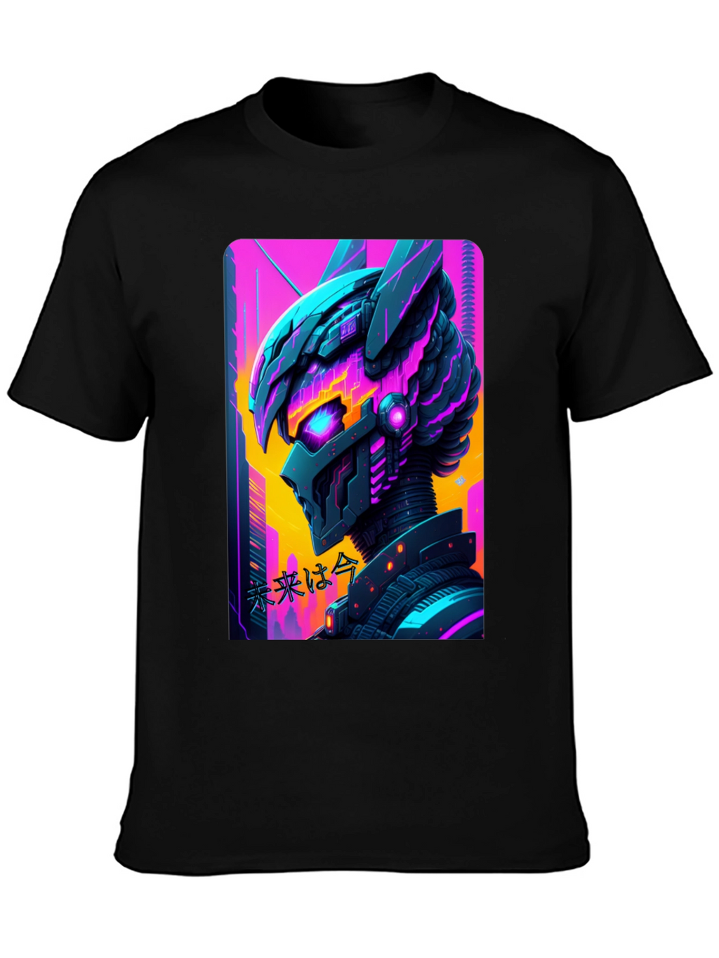 Cyberpunk Robot T-Shirt - Futuristic Graphic Tee
