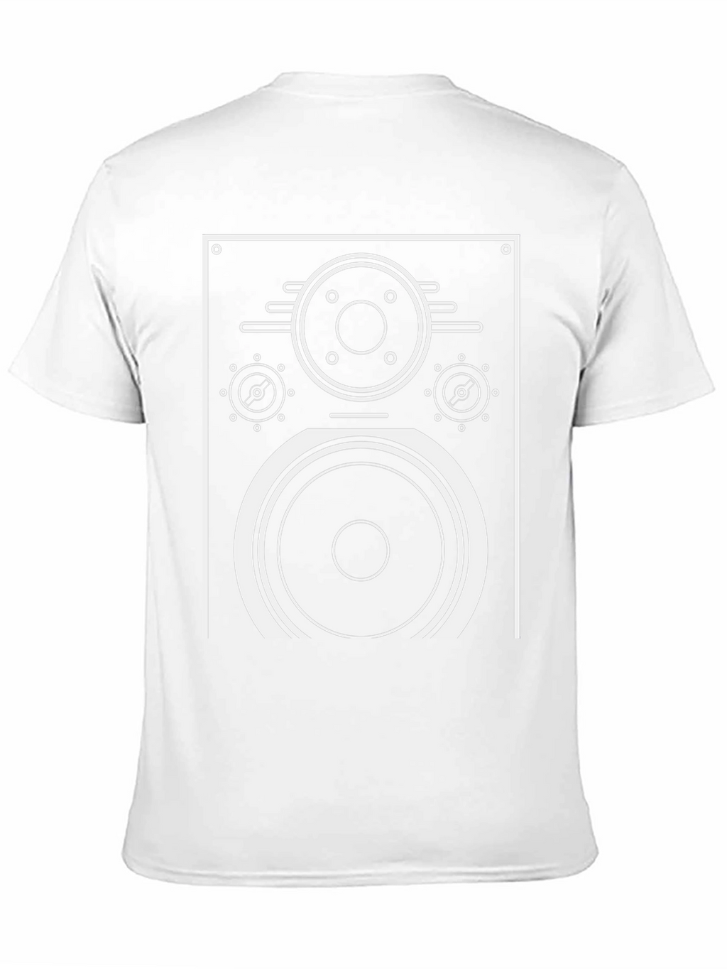 Retro Speaker Graphic T-Shirt - Black