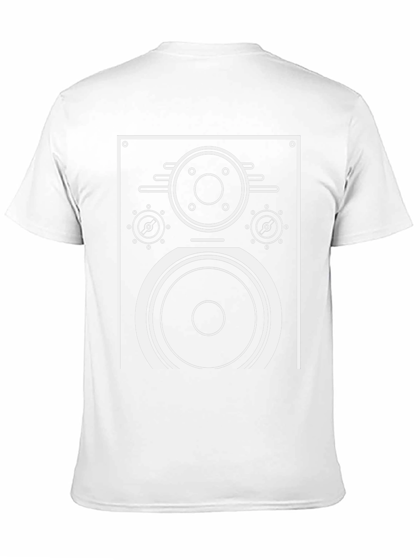 Retro Speaker Graphic T-Shirt - Black