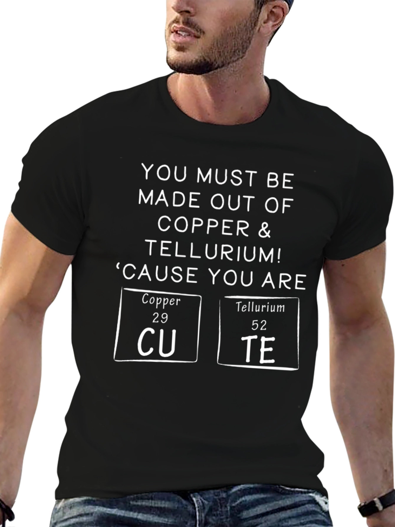 Cute Chemistry Pun T-Shirt - Copper and Tellurium