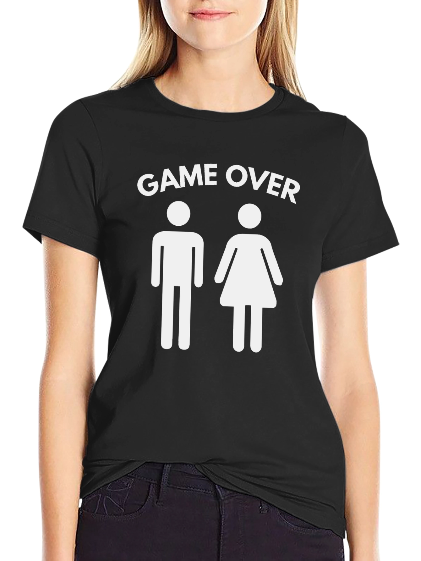 Game Over Couple T-Shirt Funny Newlywed Graphic Tee