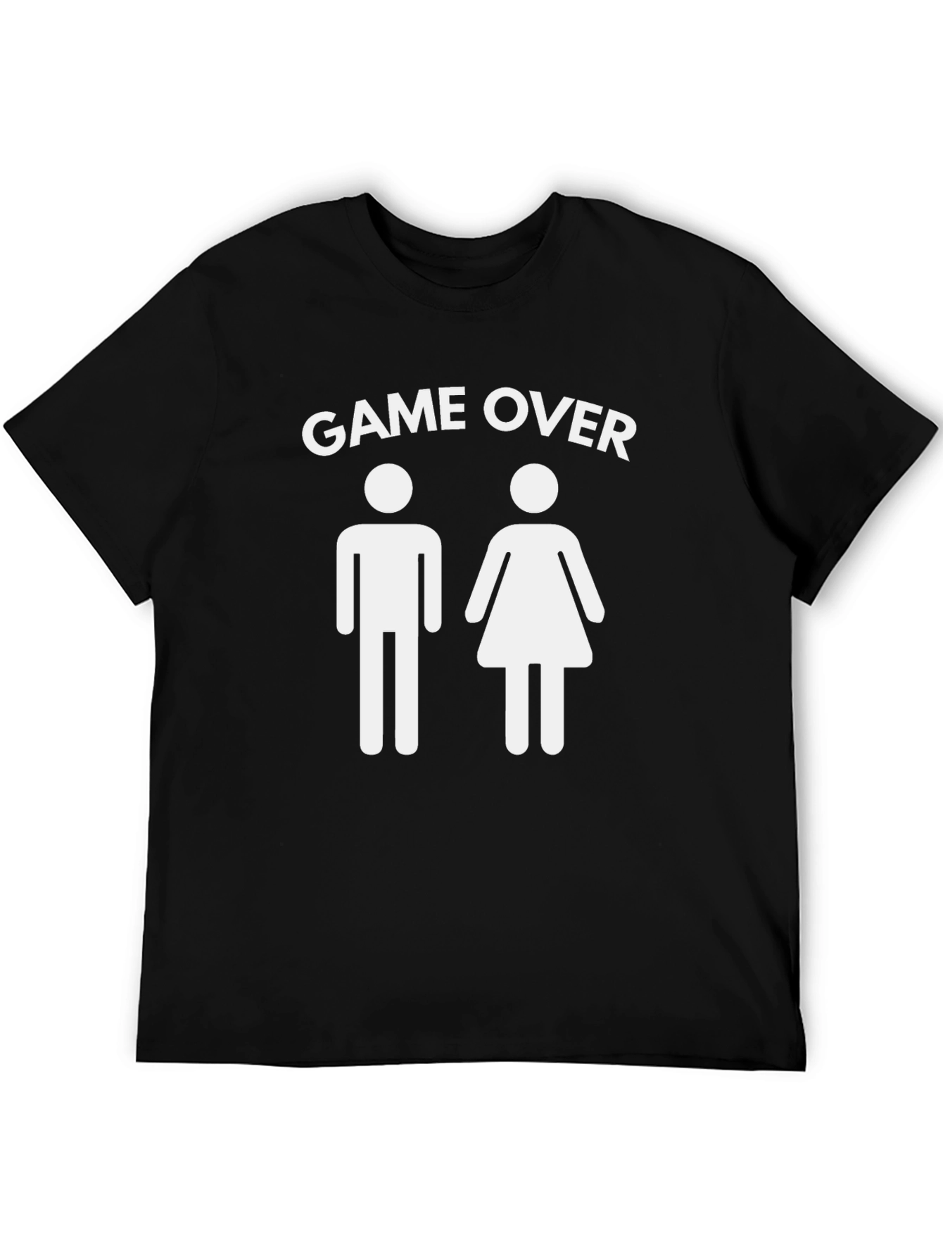 Game Over Couple T-Shirt Funny Newlywed Graphic Tee