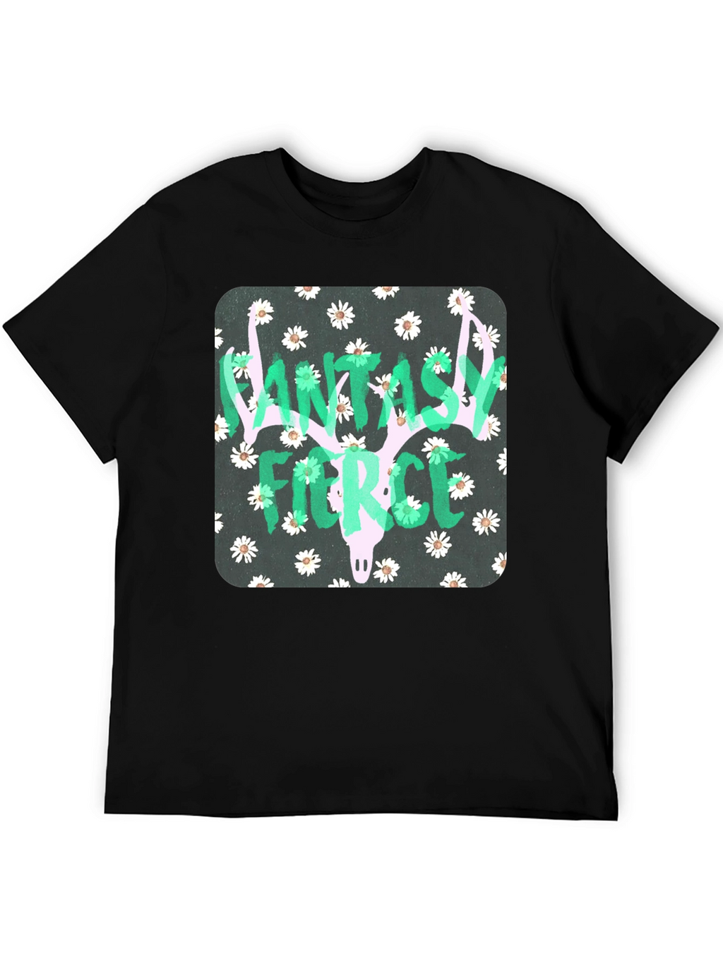 Fantasy Fierce Graphic Tee - Black Unisex