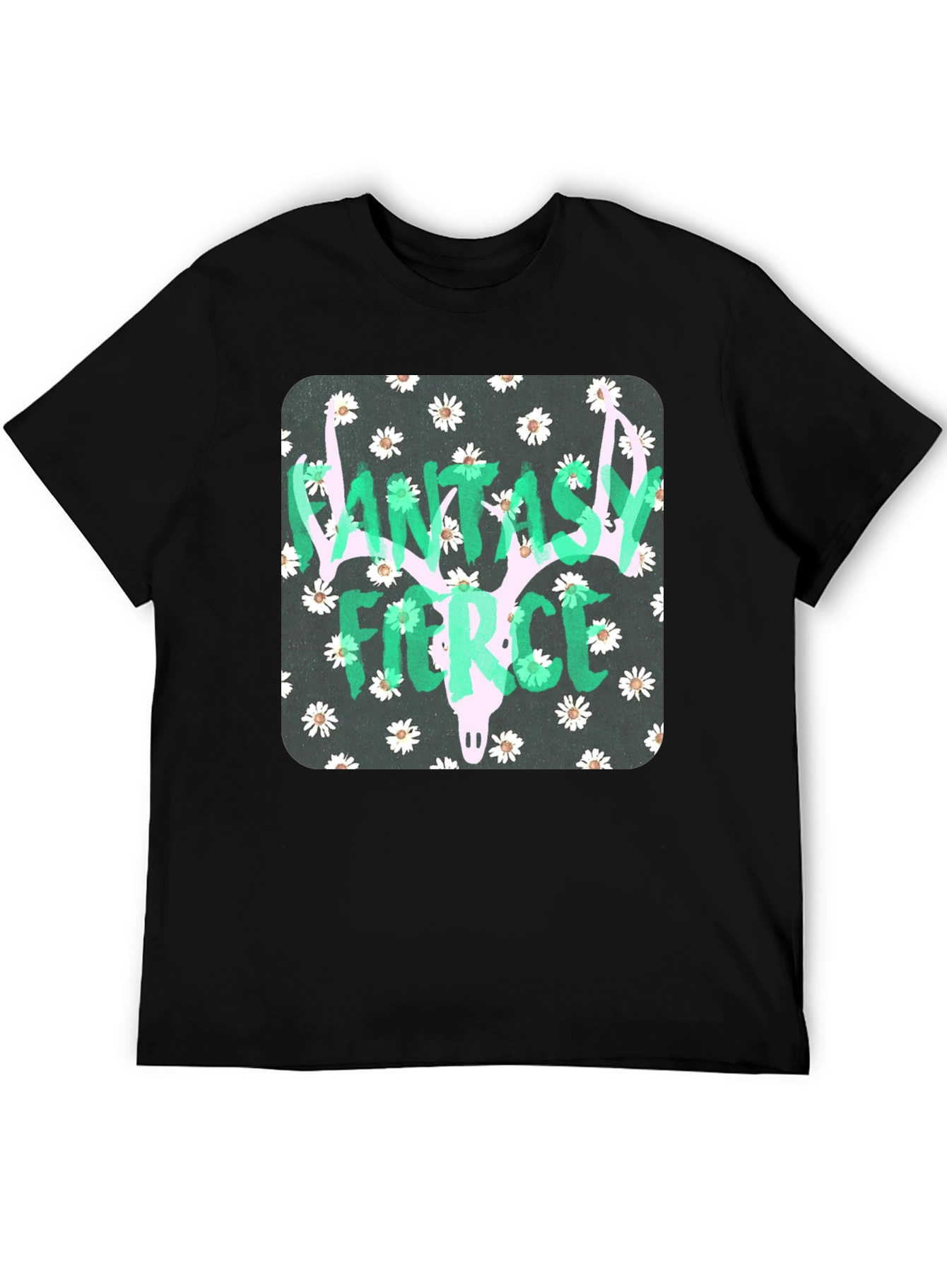 Fantasy Fierce Graphic Tee - Black Unisex