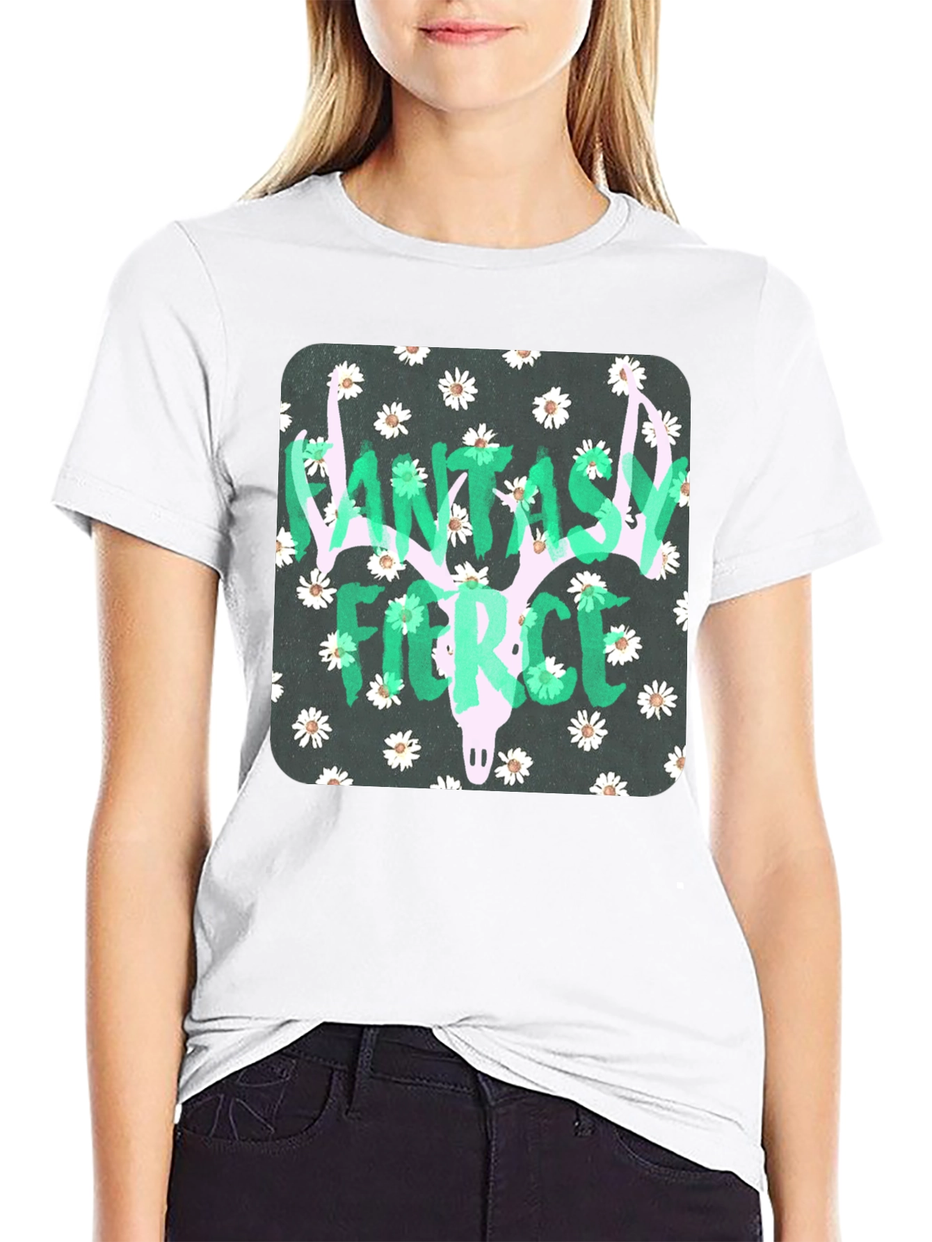 Fantasy Fierce Graphic Tee - Black Unisex