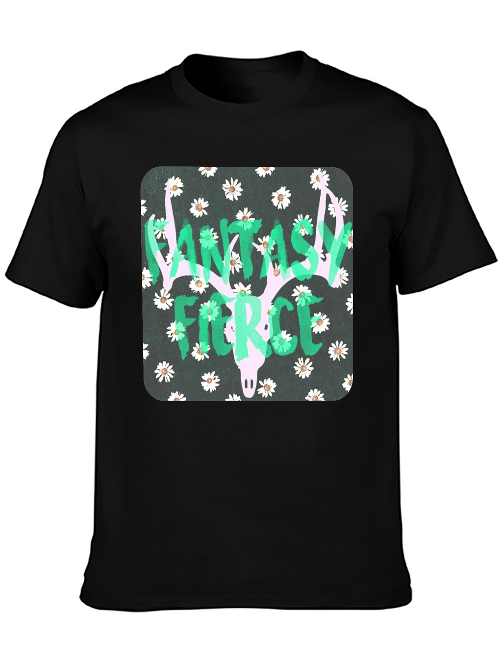 Fantasy Fierce Graphic Tee - Black Unisex