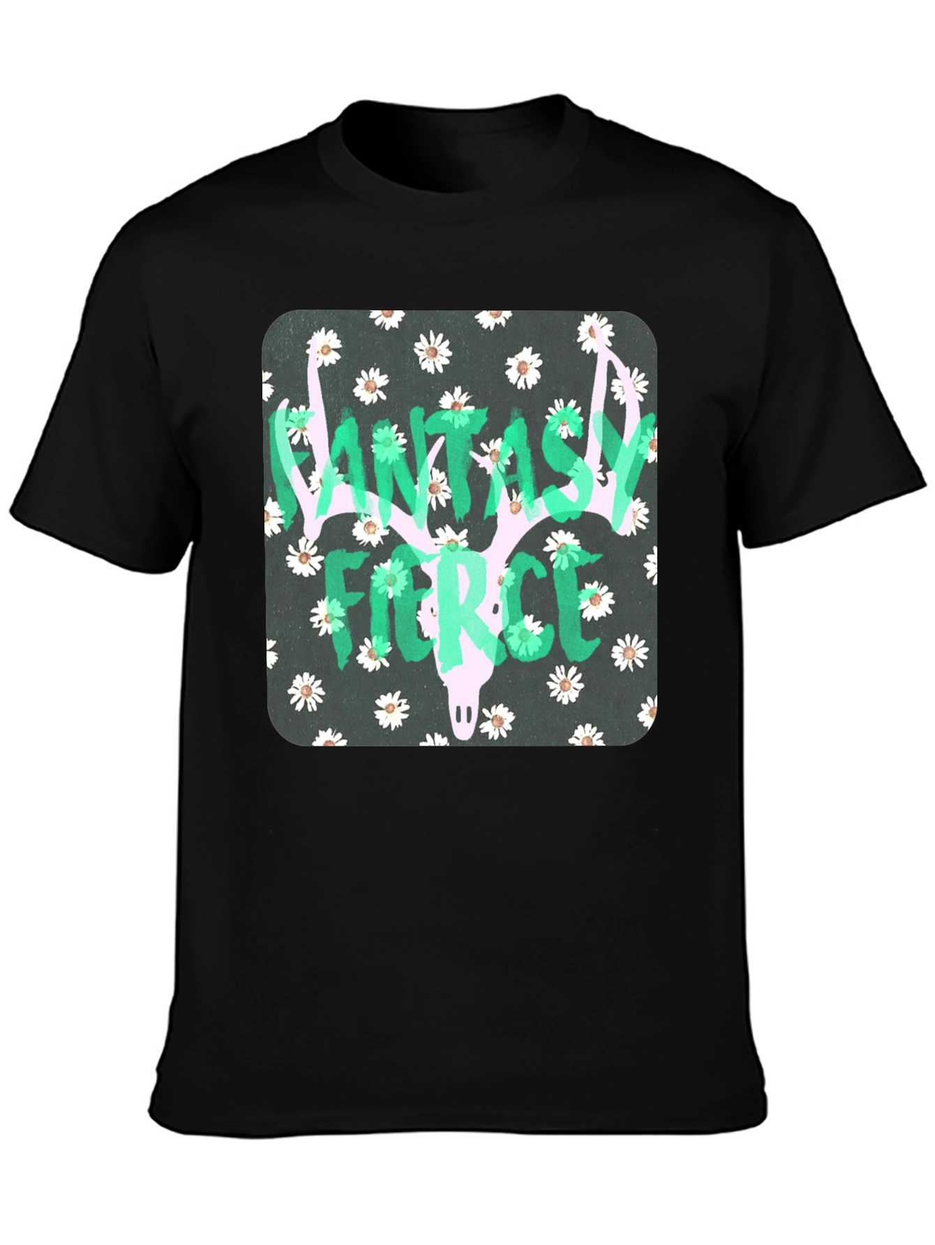 Fantasy Fierce Graphic Tee - Black Unisex