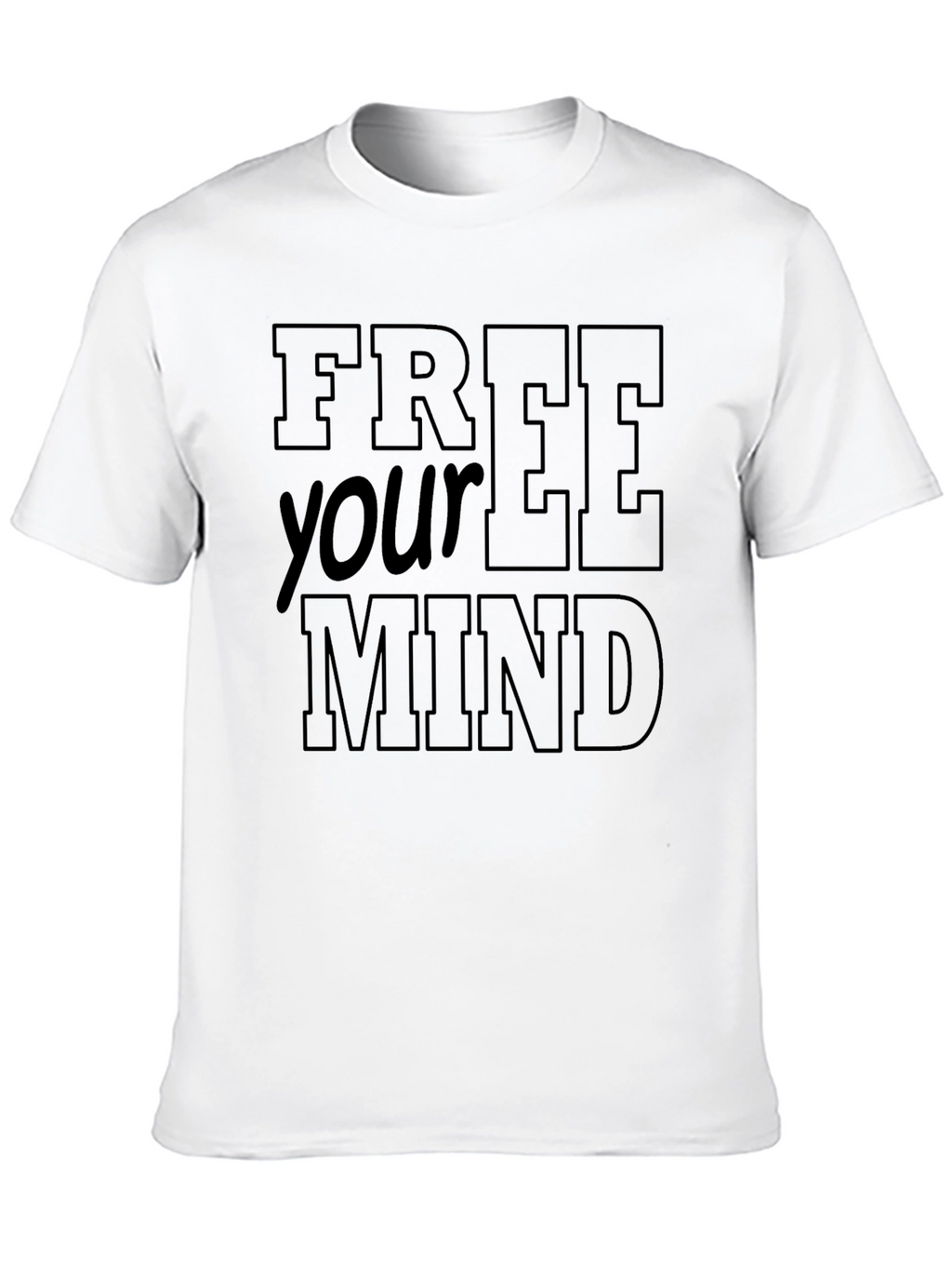 Free Your Mind Black Graphic Tee