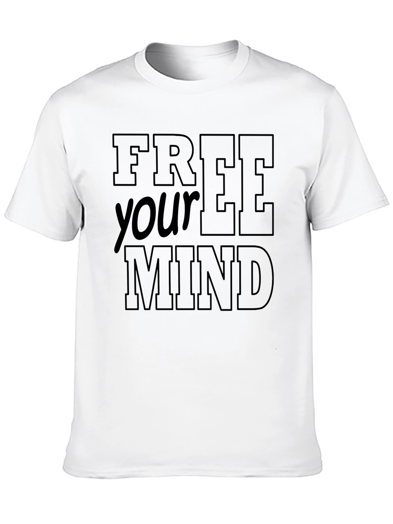 Free Your Mind Black Graphic Tee