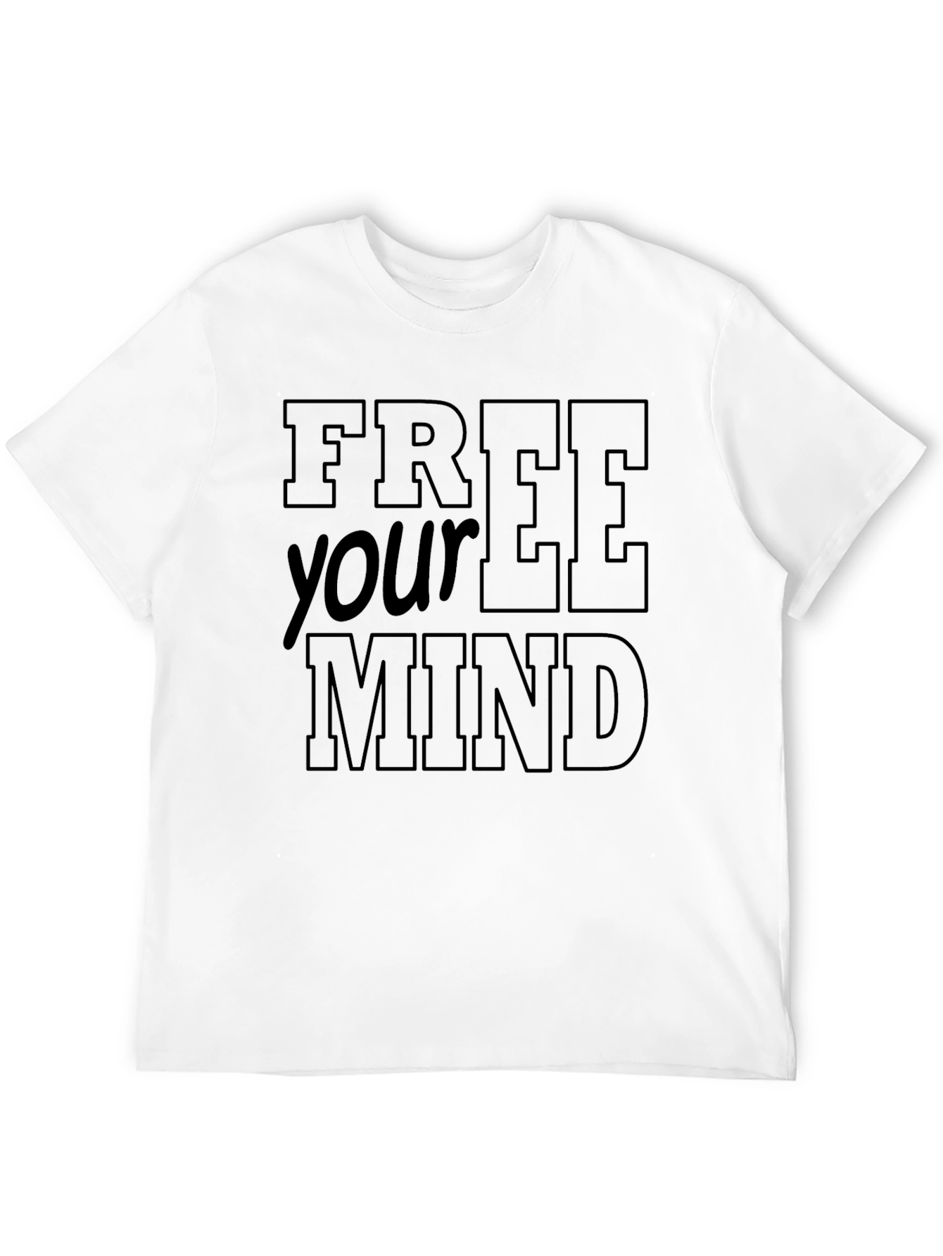 Free Your Mind Black Graphic Tee