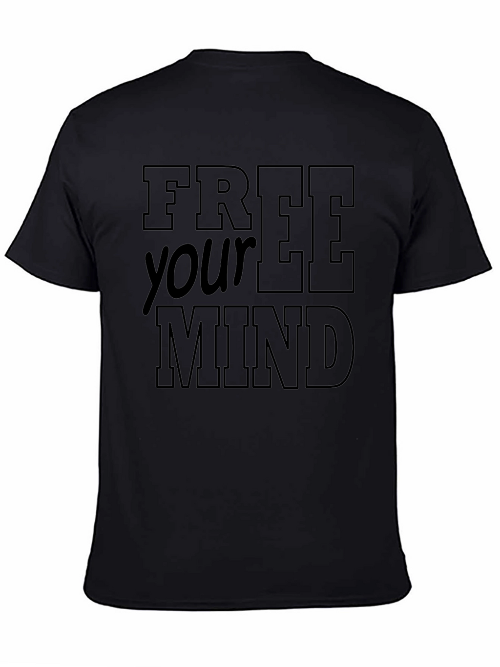 Free Your Mind Black Graphic Tee