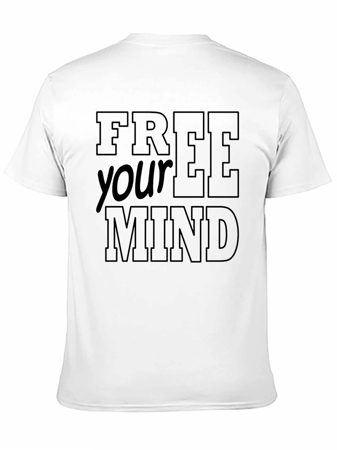 Free Your Mind Black Graphic Tee