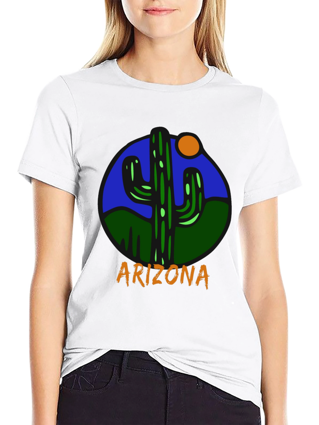 Arizona Cactus Graphic Tee - Desert Style