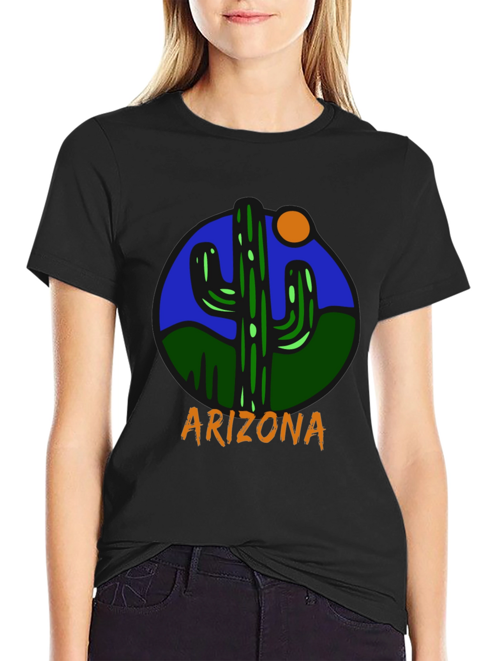 Arizona Cactus Graphic Tee - Desert Style