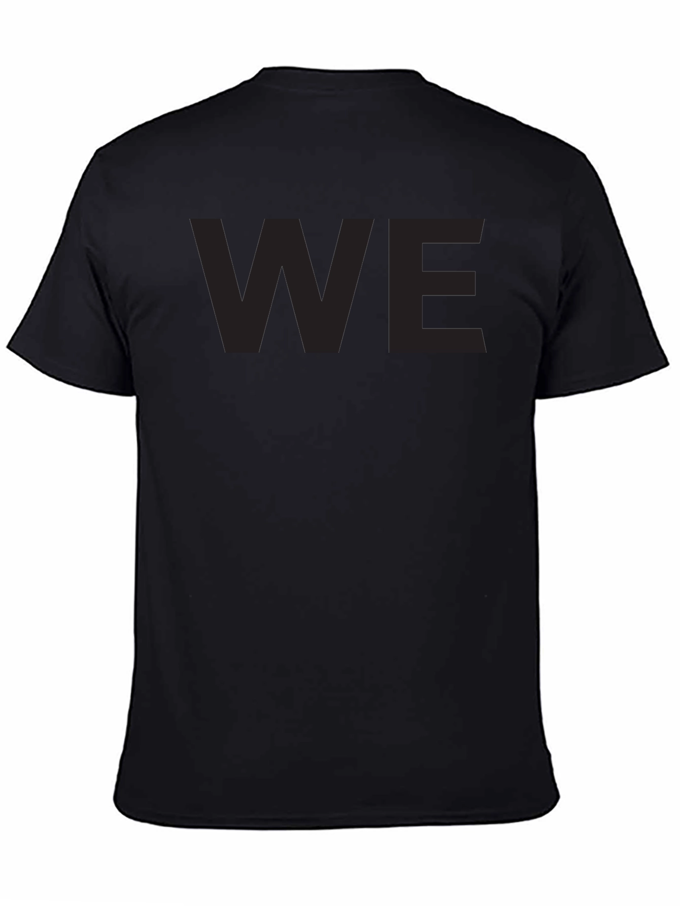 Minimalist WE Black Crew Neck T-Shirt